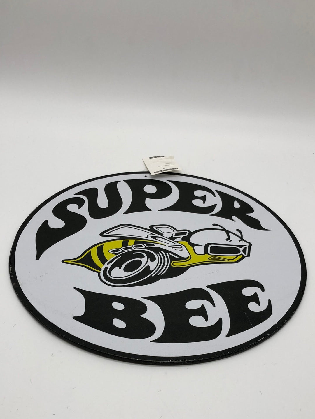 Super Bee Round Tin Sign