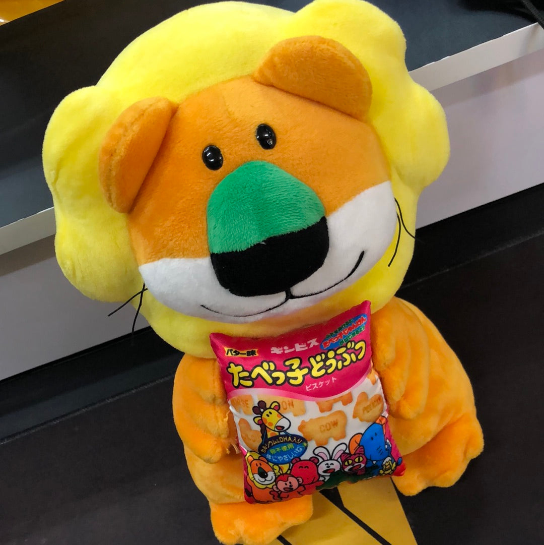 Tabekko Lion Big plush with animal biscuit