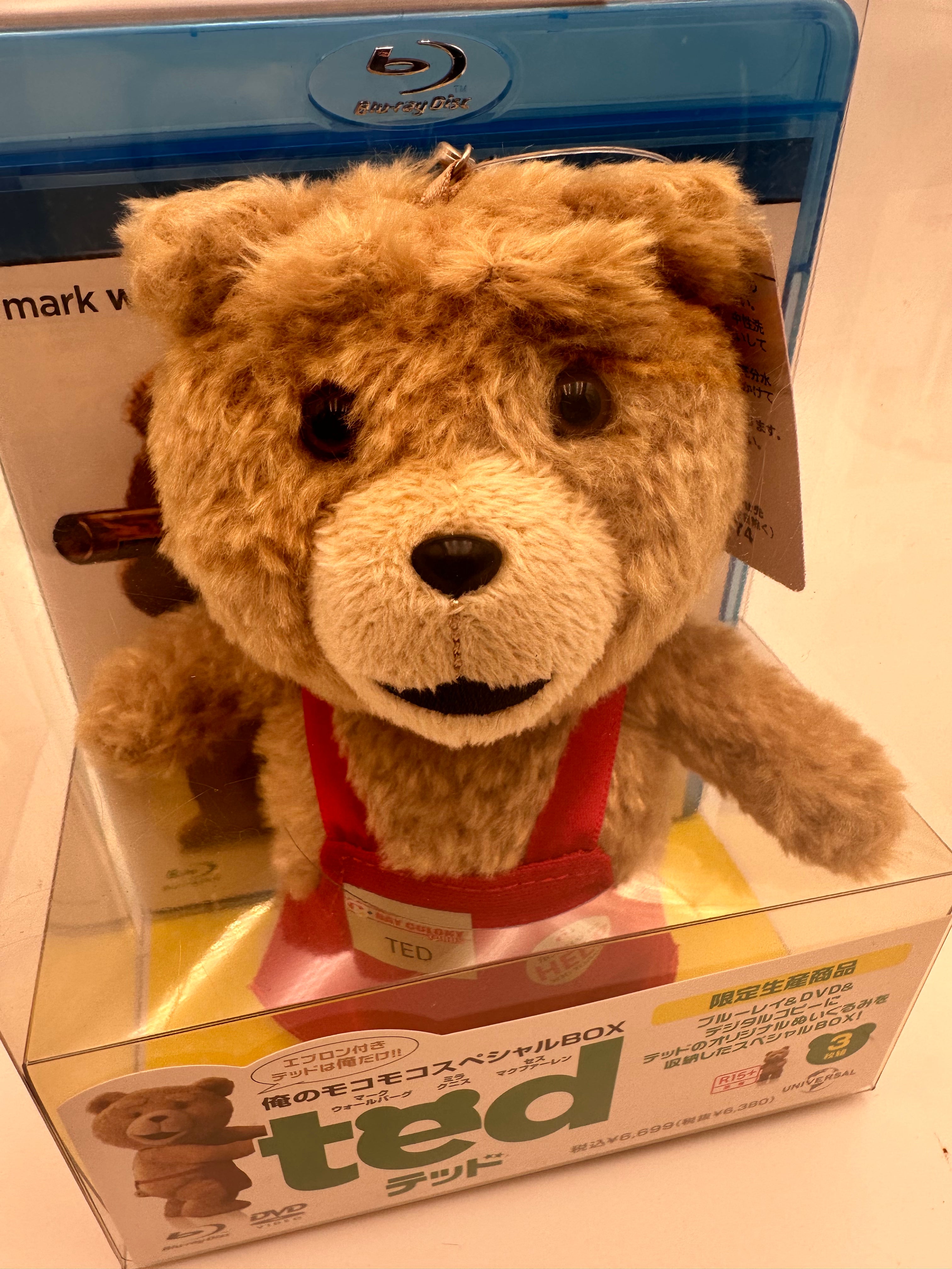TED toys with blue-ray disc