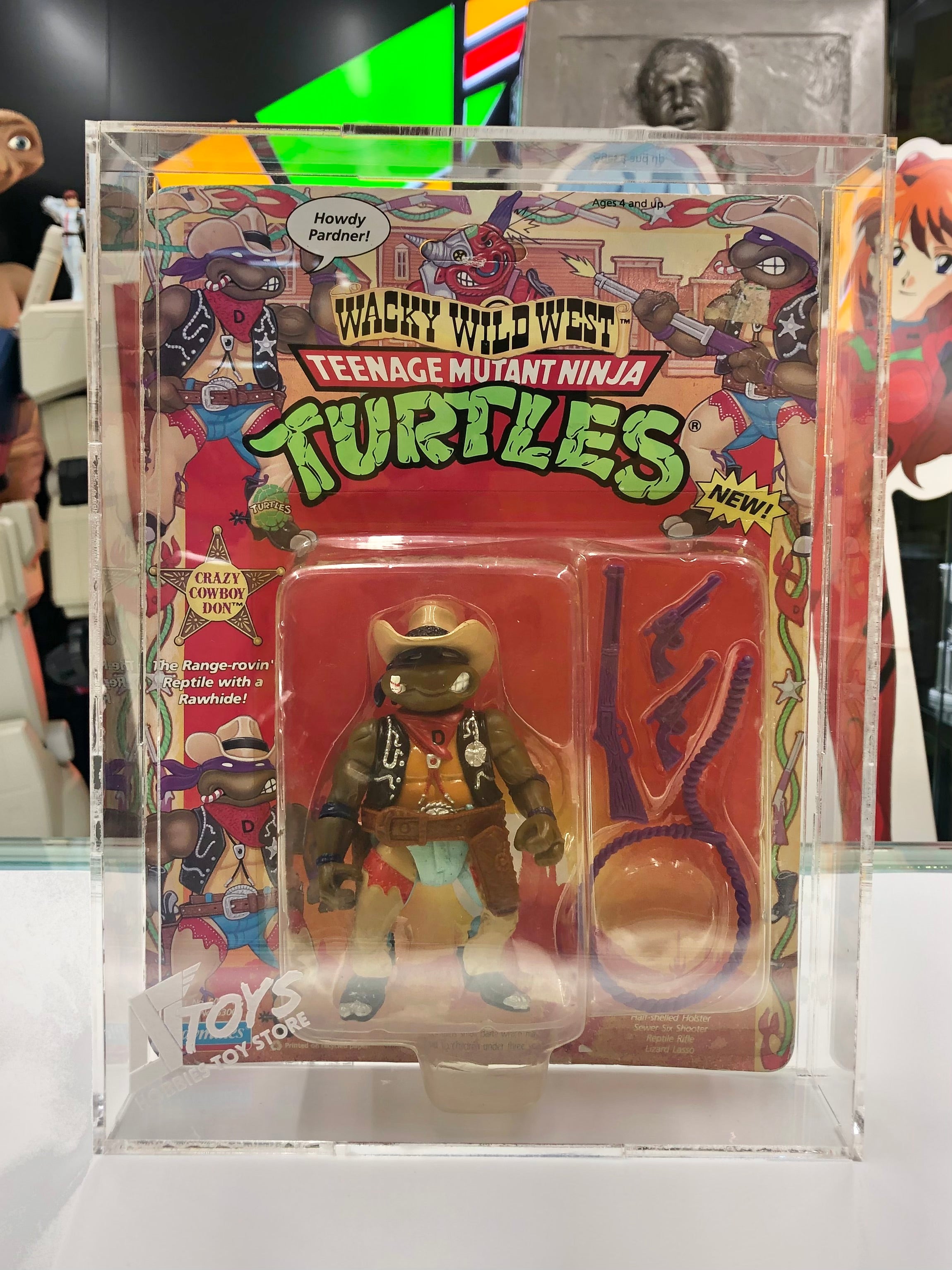 Teenage Mutant Ninja Turtles Wacky Wild West Complete Set 1989 Playmates Toy