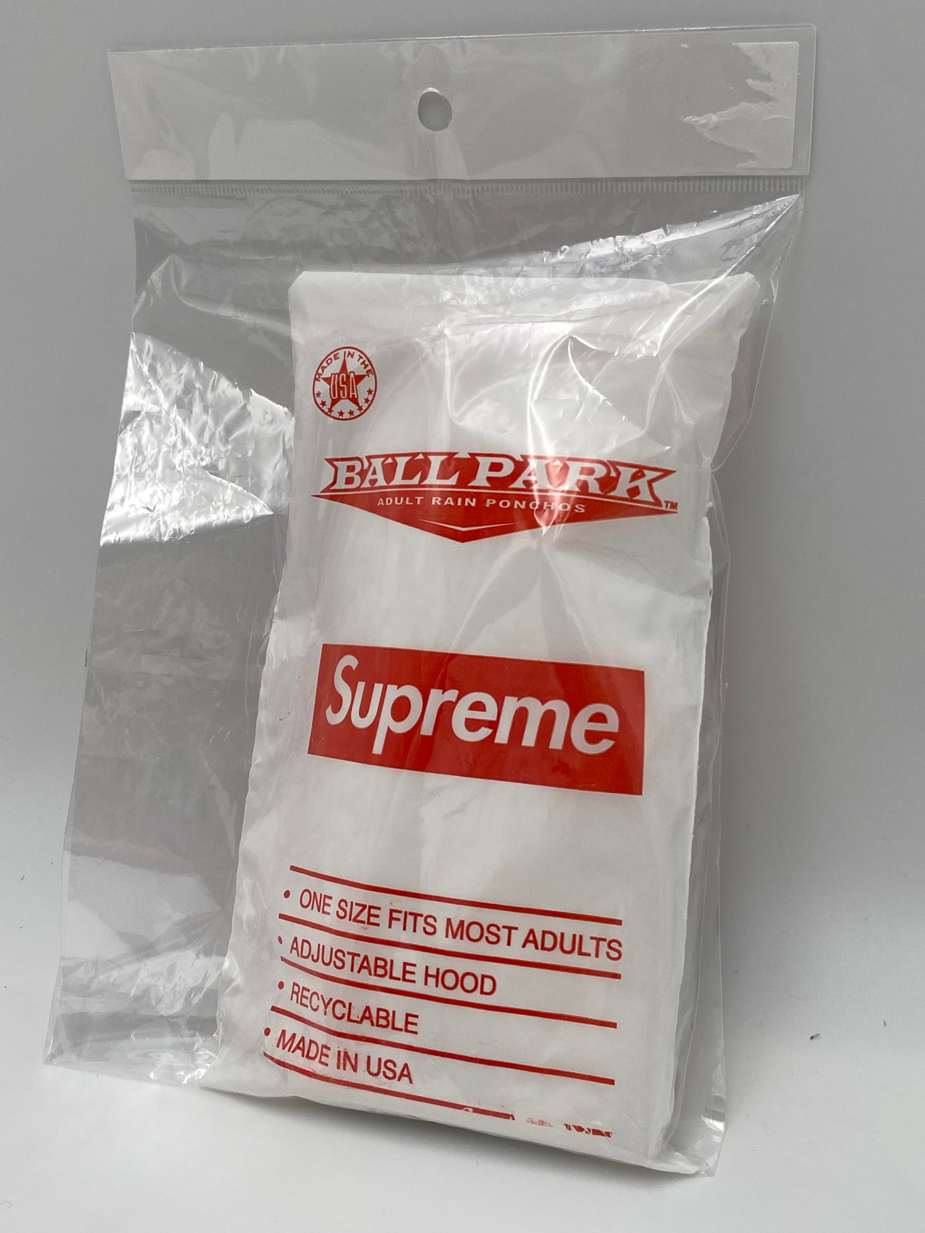 Supreme ballpark adult rain ponchos