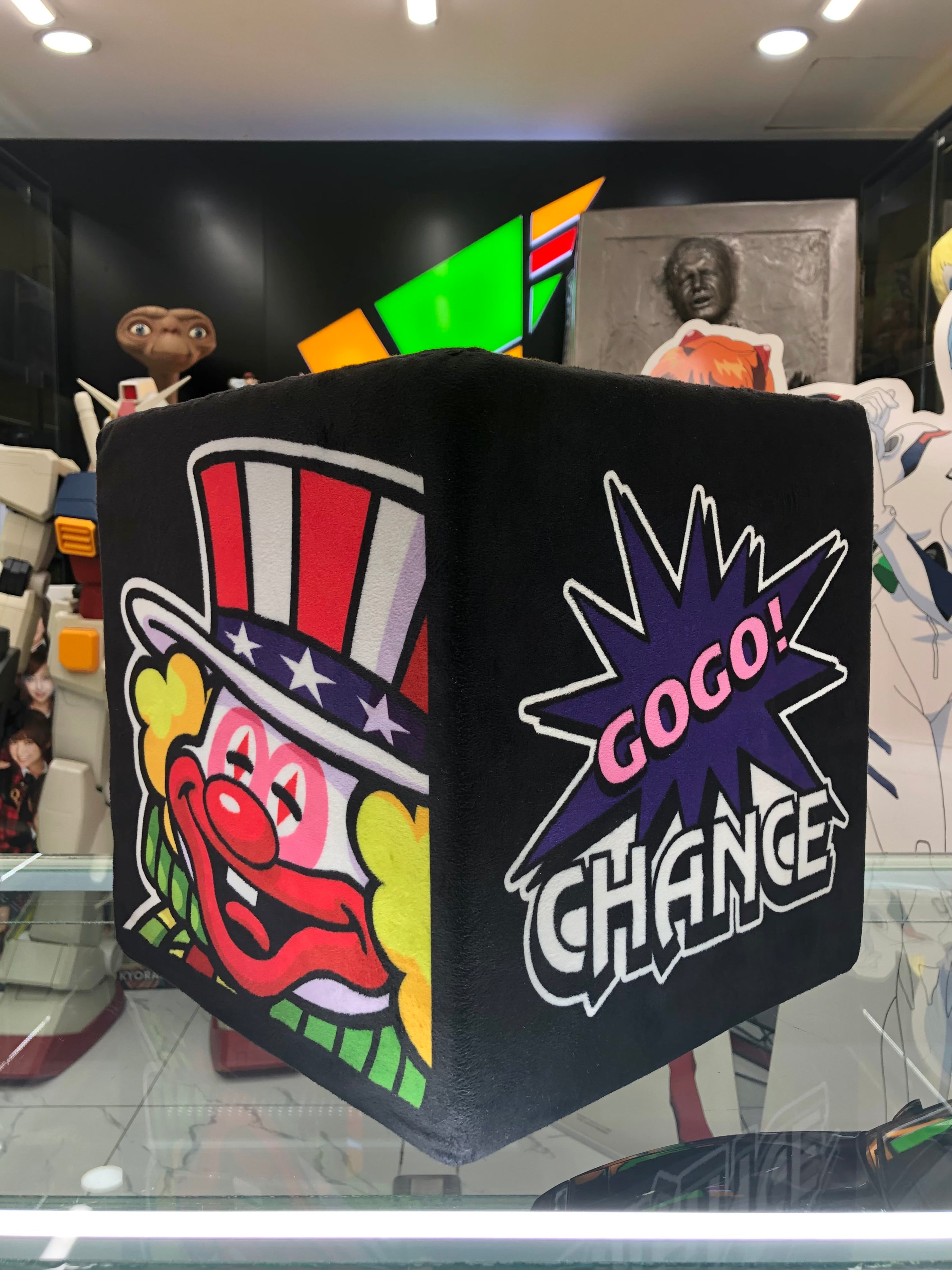 Juggler Clown Gogo Chance Piggy Bank with Gogo Chance Big Dice Kita Denshi