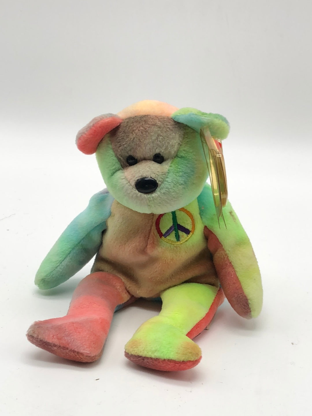 Rare Peace Bear Beanie Baby