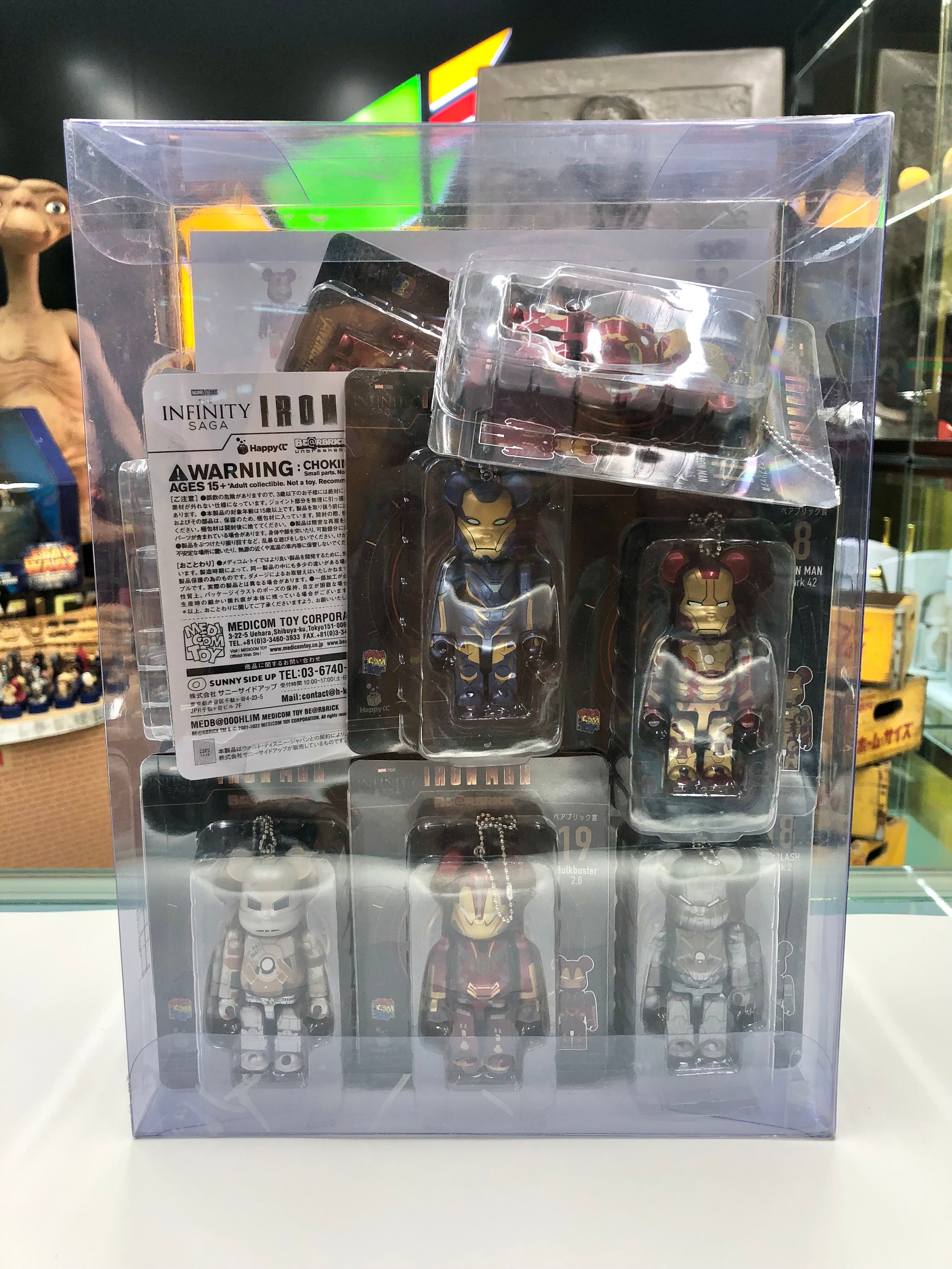 Marvel Iron Man Bearbrick Set Medicom Toy