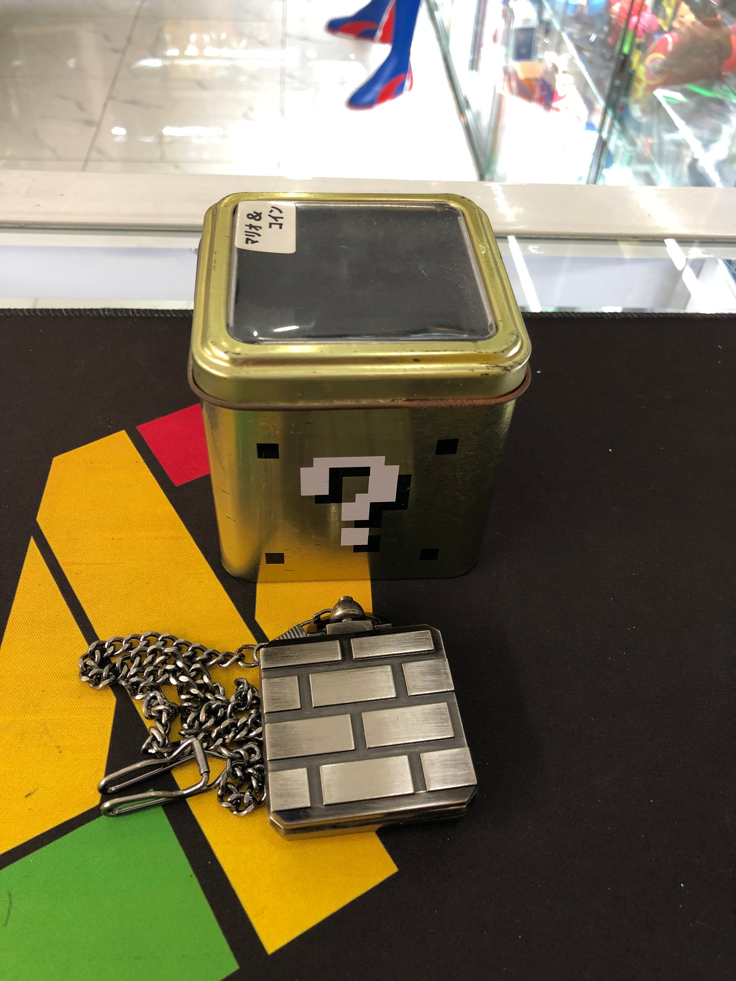 Super mario bros.hatena block pocket watch mario&luigi