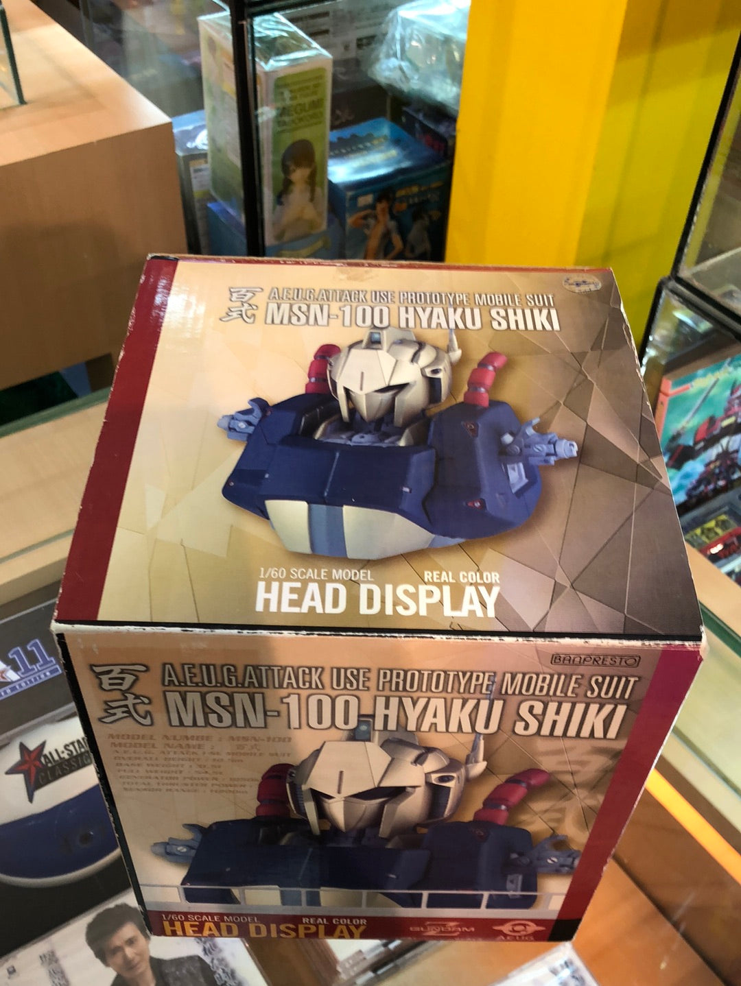 MSN-100 Hyaku Shiki 1/60 scale model head display Real color