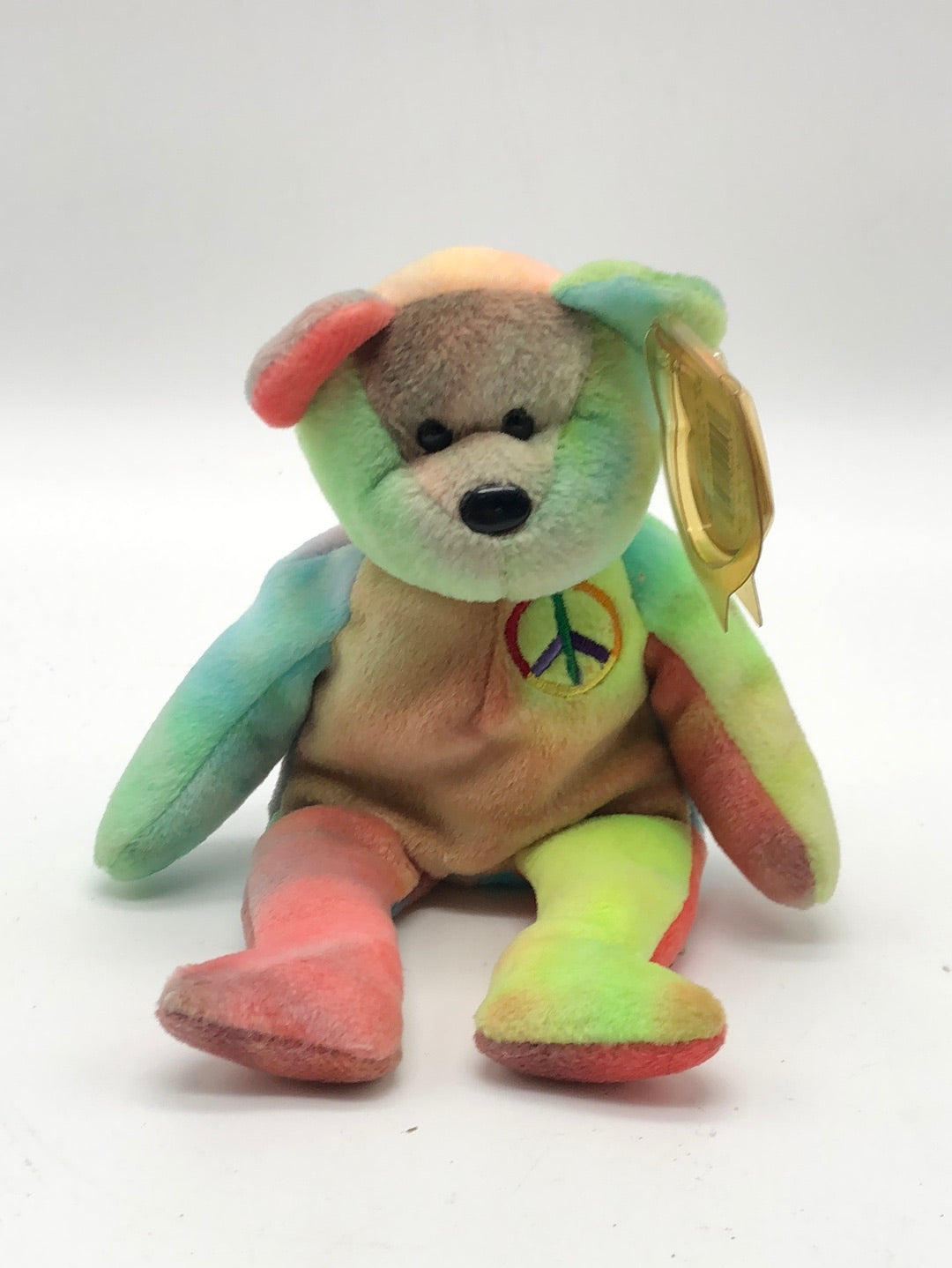 Rare Peace Bear Beanie Baby1