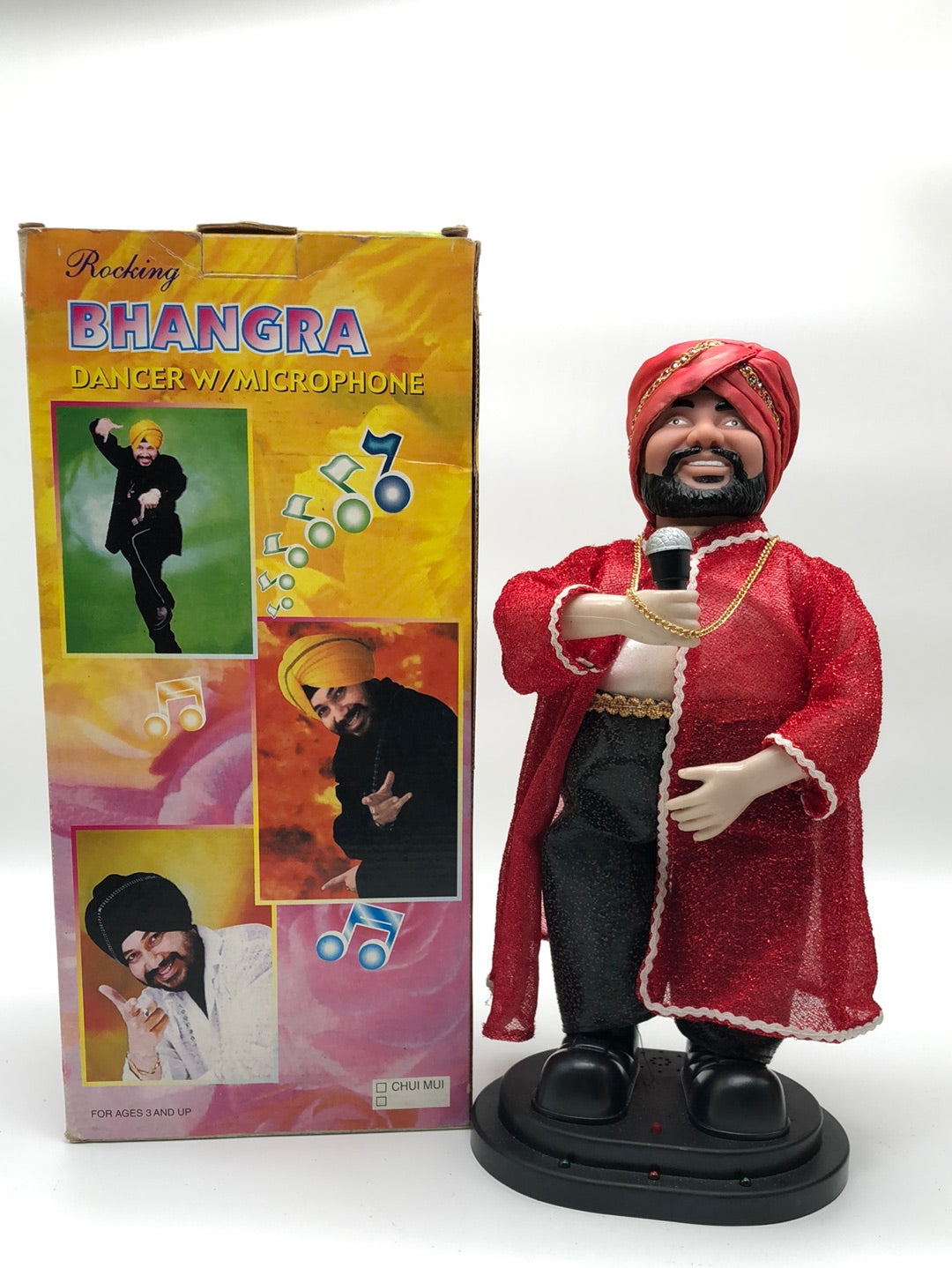 Rocking Bhangra Dancer With Microphone