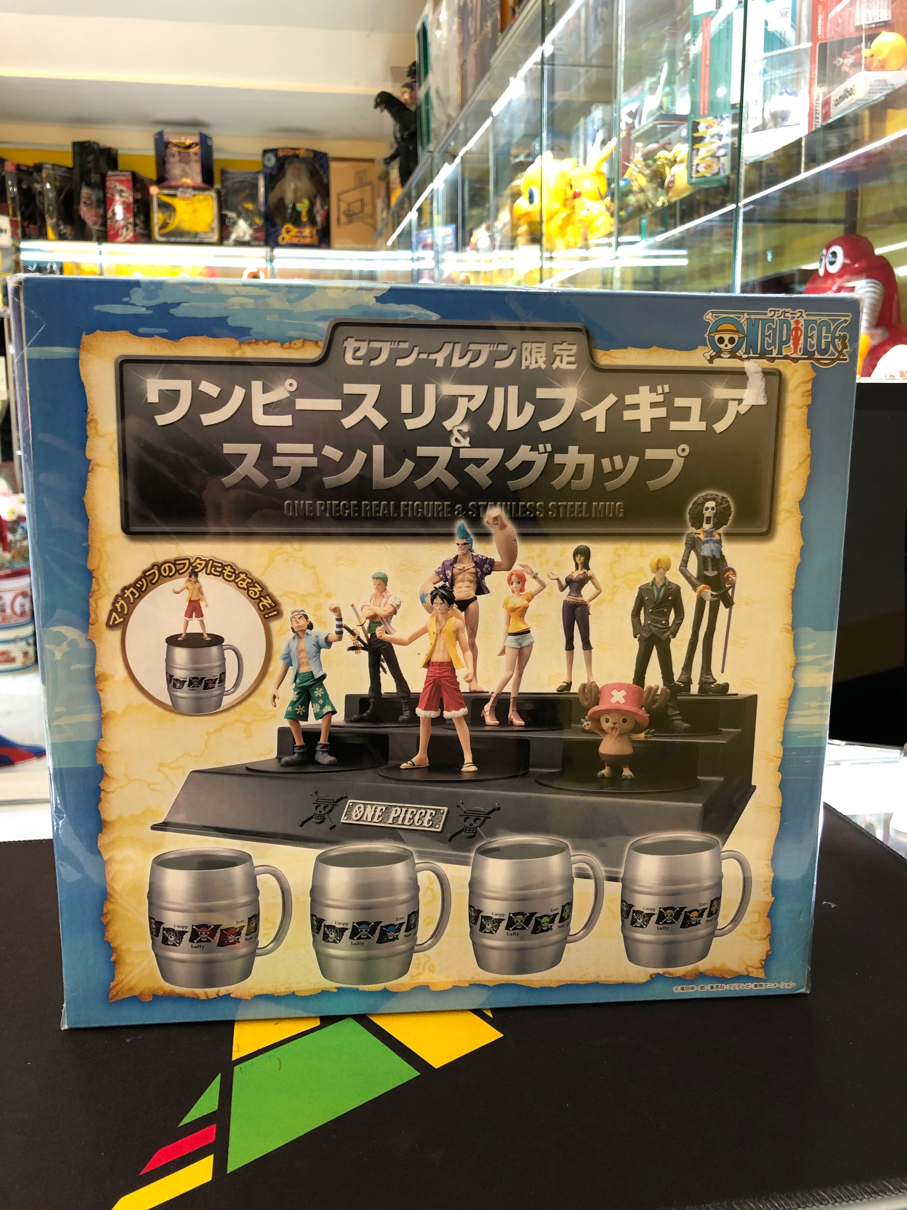 One piece real figure & stainless stell mug cup