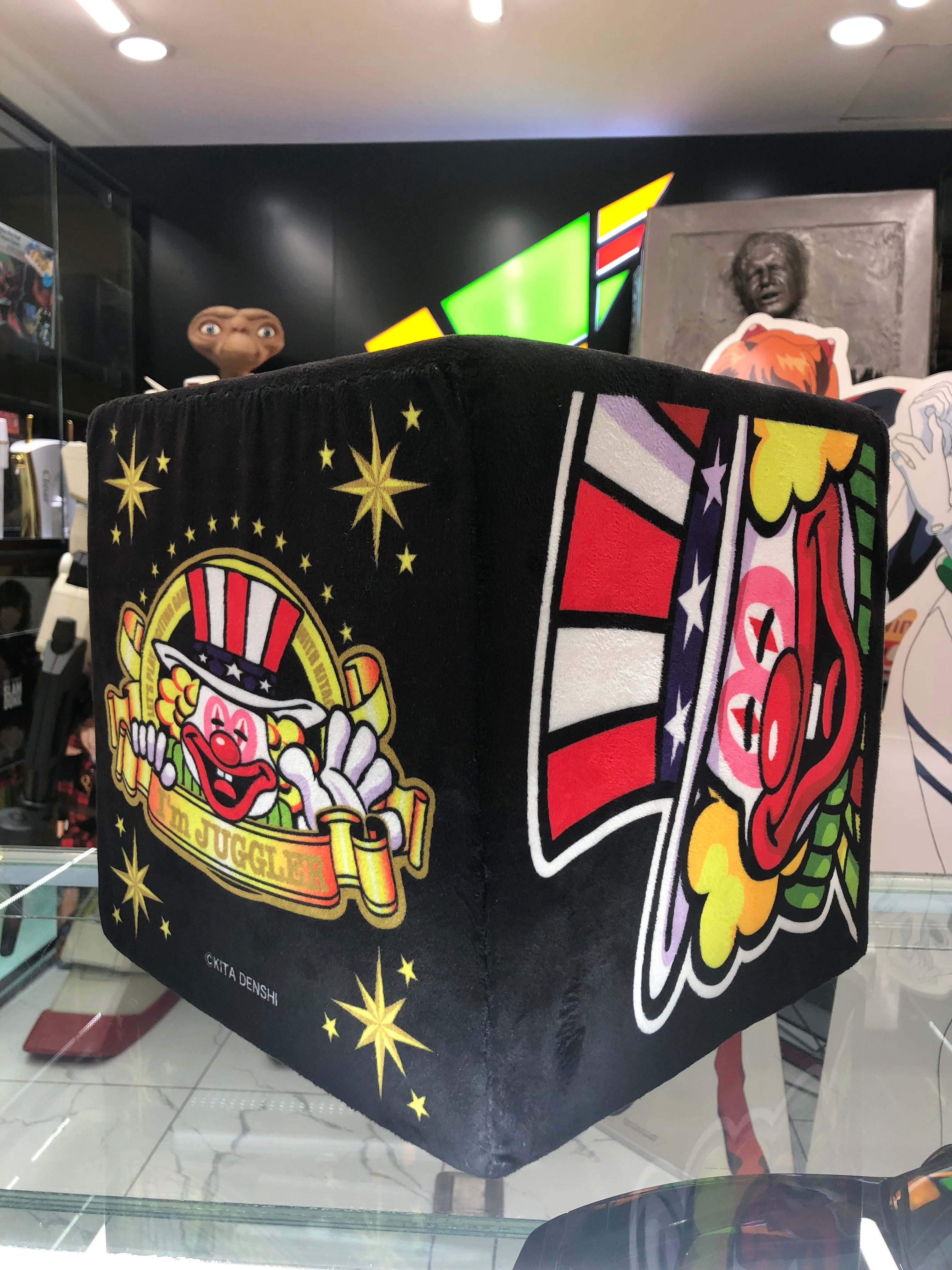 Juggler Clown Gogo Chance Piggy Bank with Gogo Chance Big Dice Kita Denshi