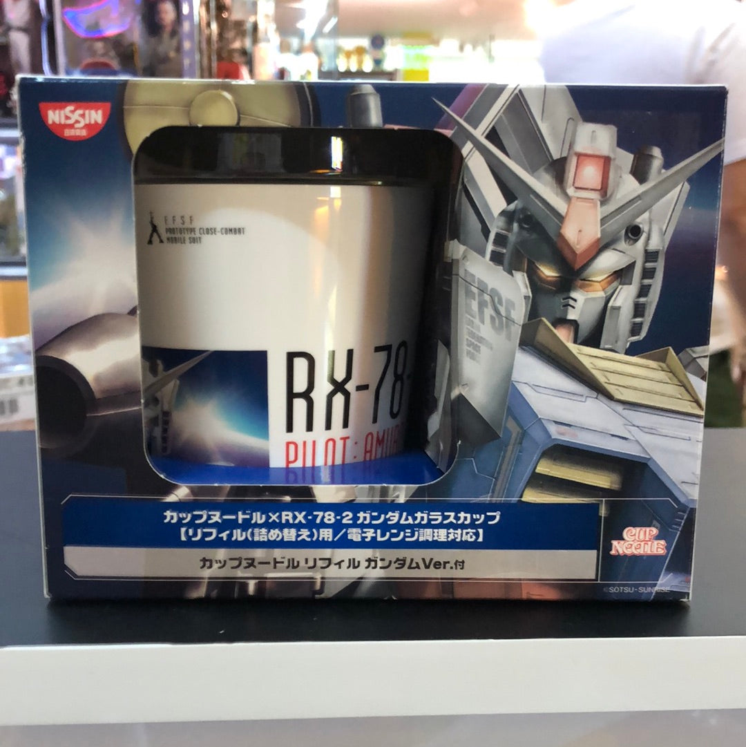 Refill Glass Cup Rx-78-2 Gundam