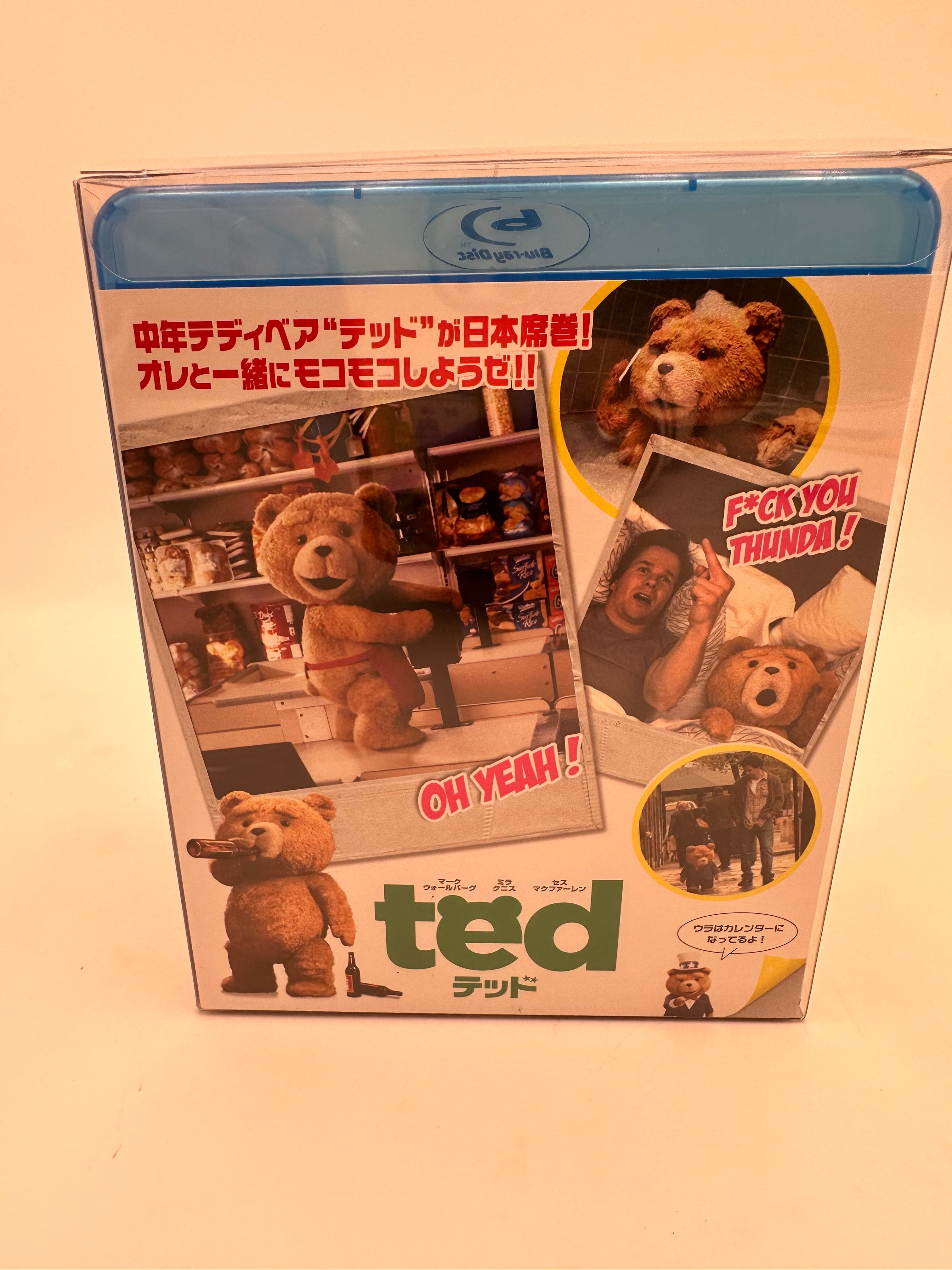 TED toys with blue-ray disc
