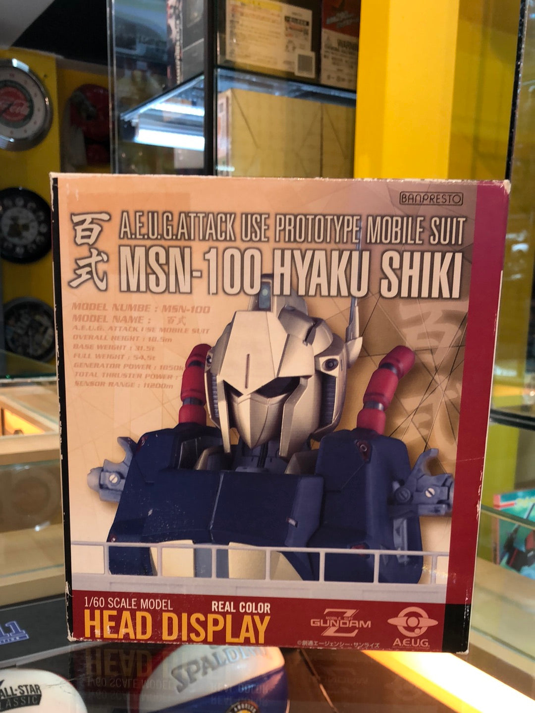 MSN-100 Hyaku Shiki 1/60 scale model head display Real color
