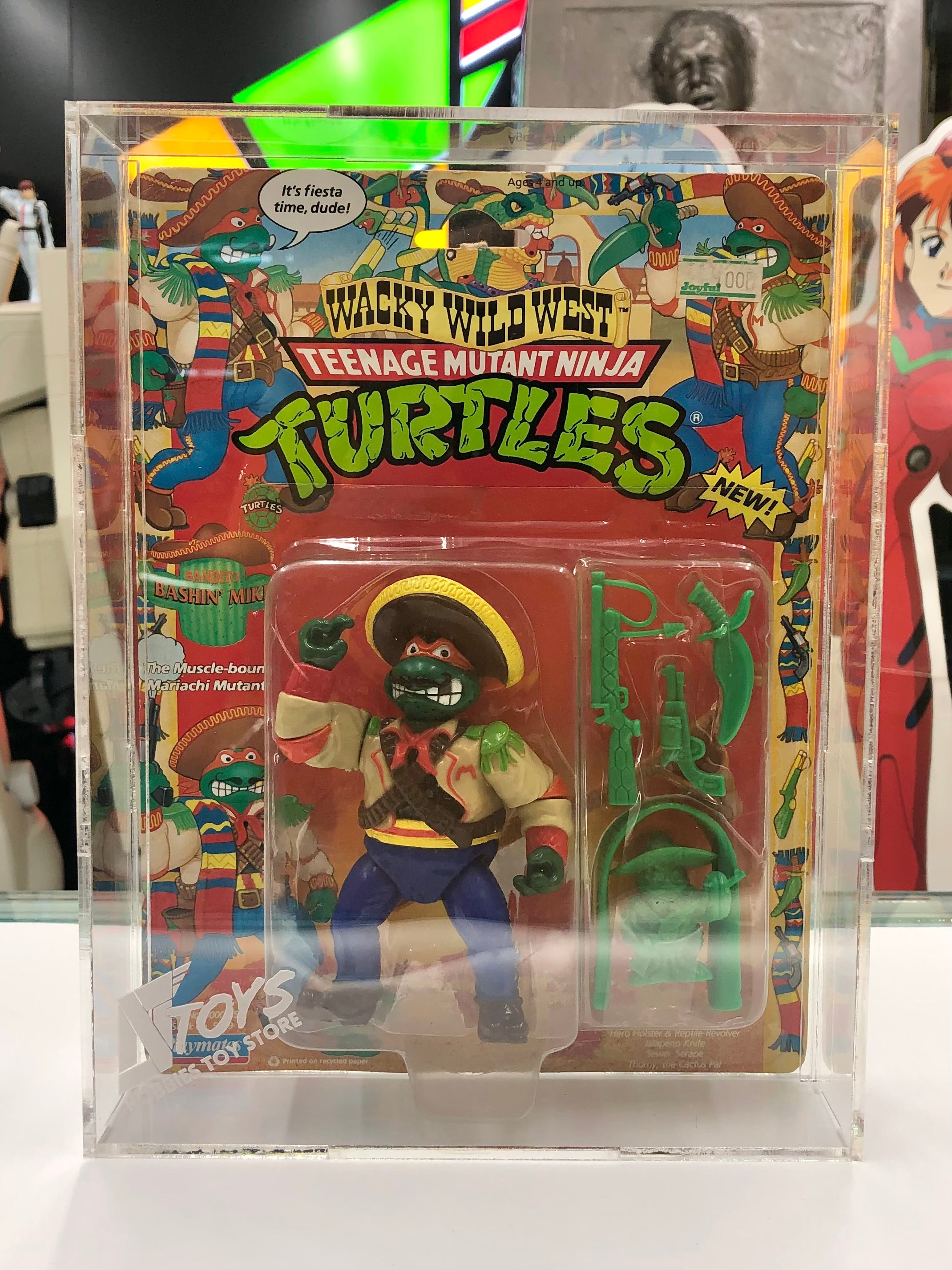 Teenage Mutant Ninja Turtles Wacky Wild West Complete Set 1989 Playmates Toy