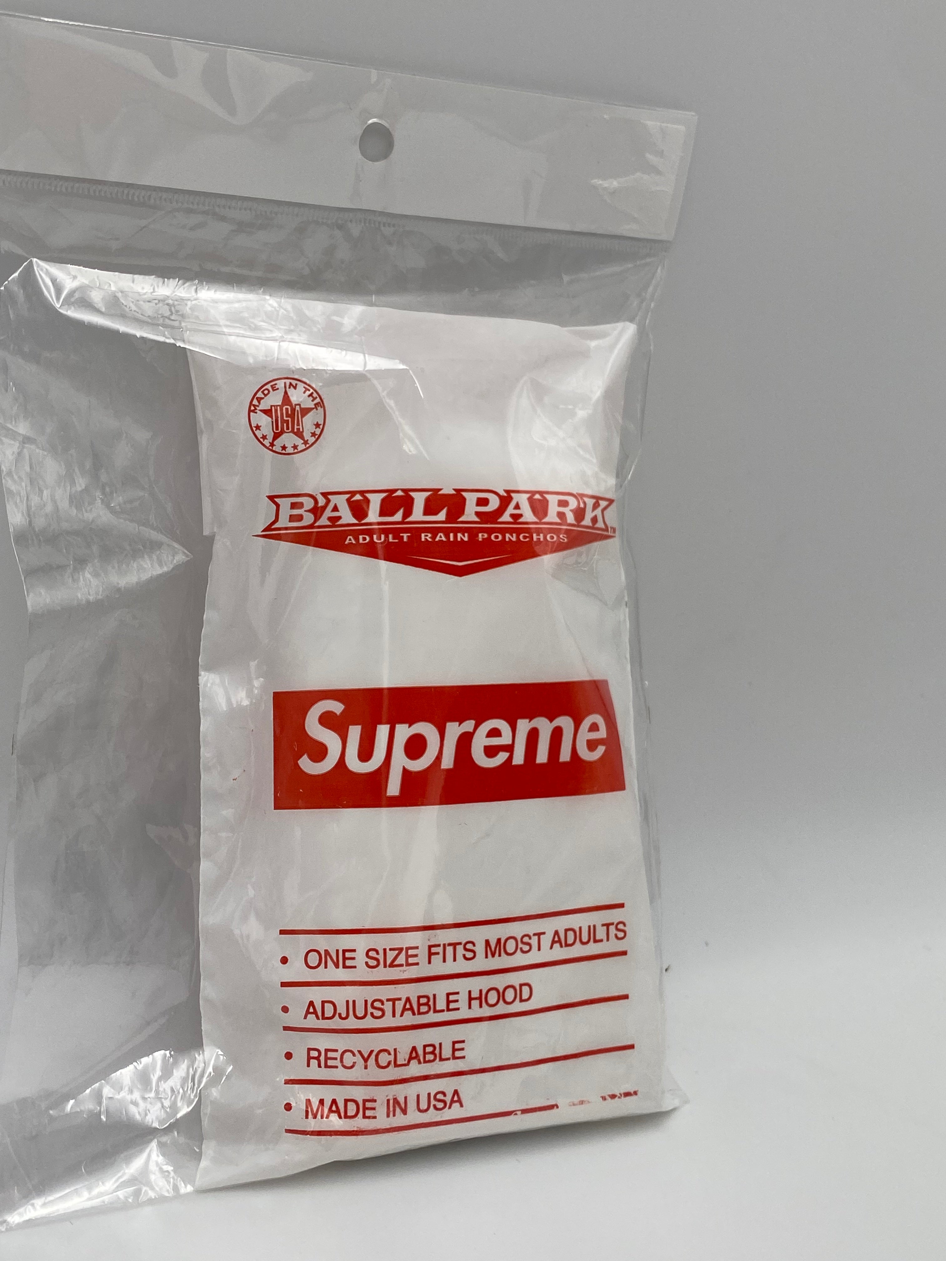 Supreme ballpark adult rain ponchos