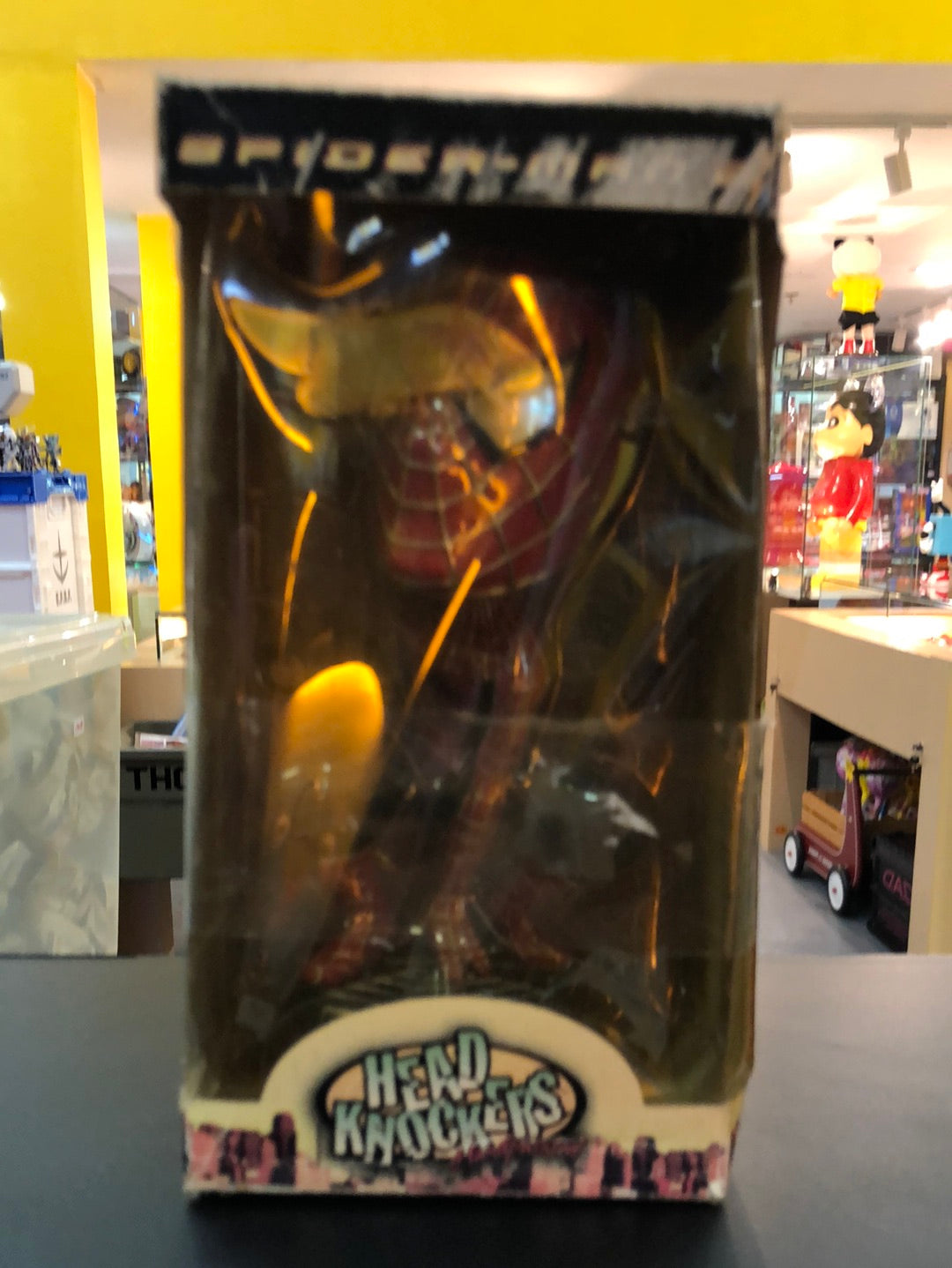 Spiderman Head knockers handpainted