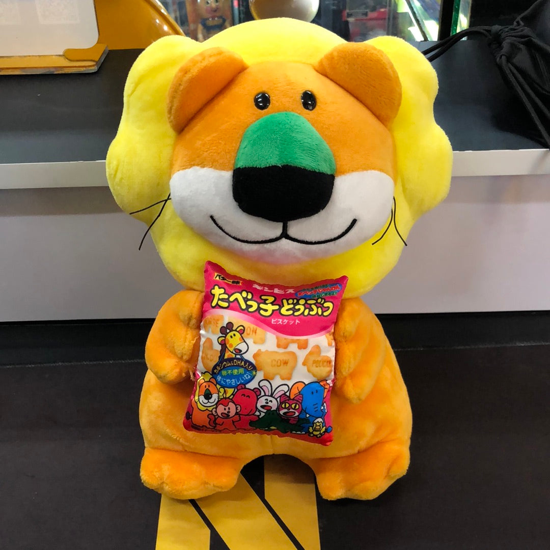 Tabekko Lion Big plush with animal biscuit