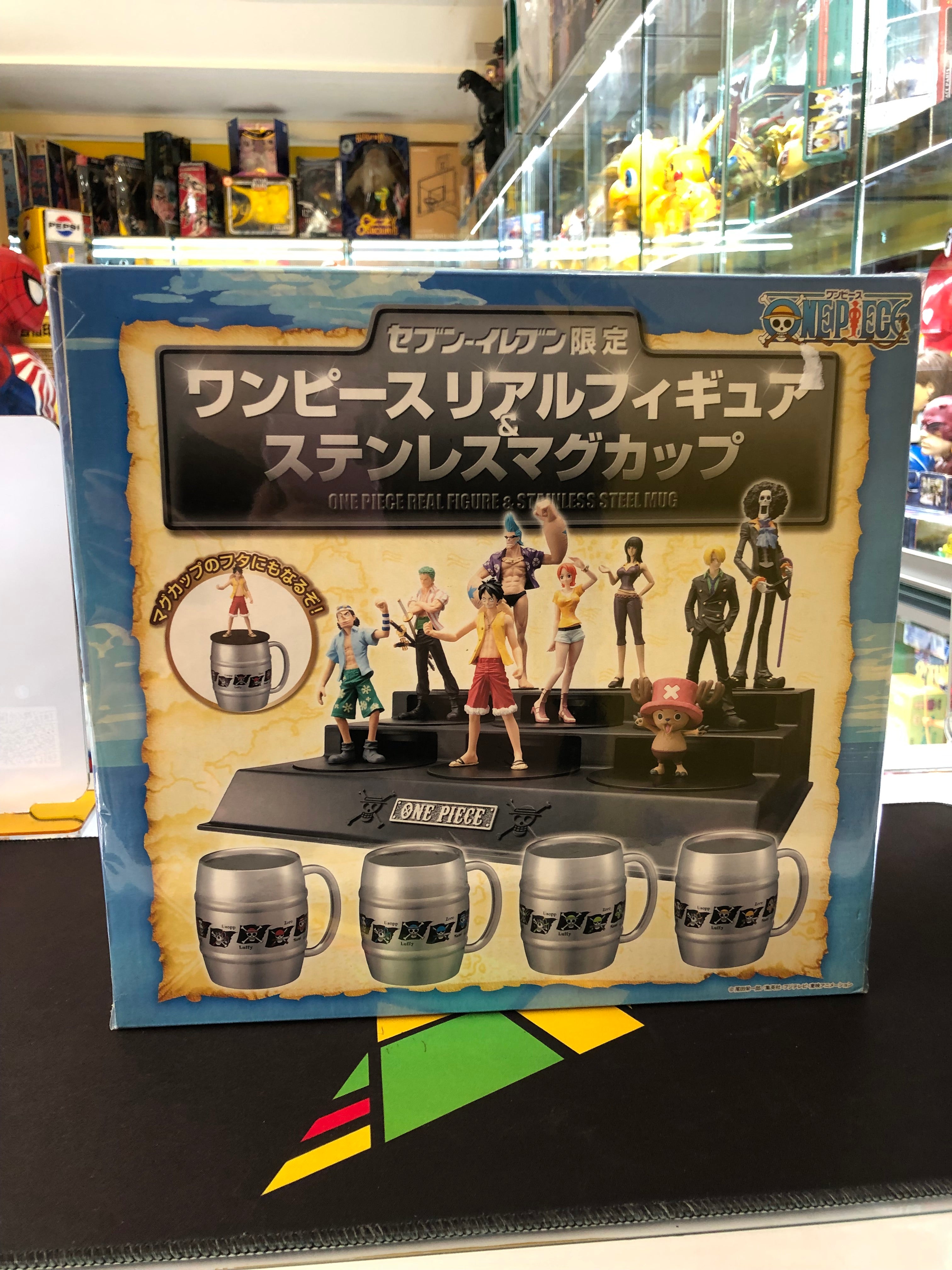 One piece real figure & stainless stell mug cup