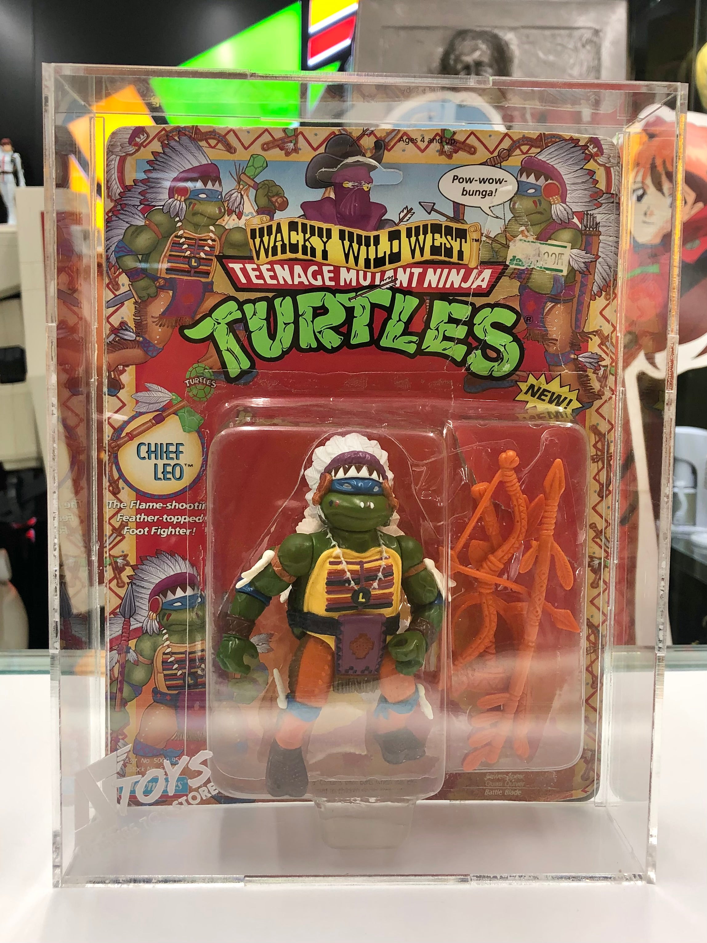Teenage Mutant Ninja Turtles Wacky Wild West Complete Set 1989 Playmates Toy