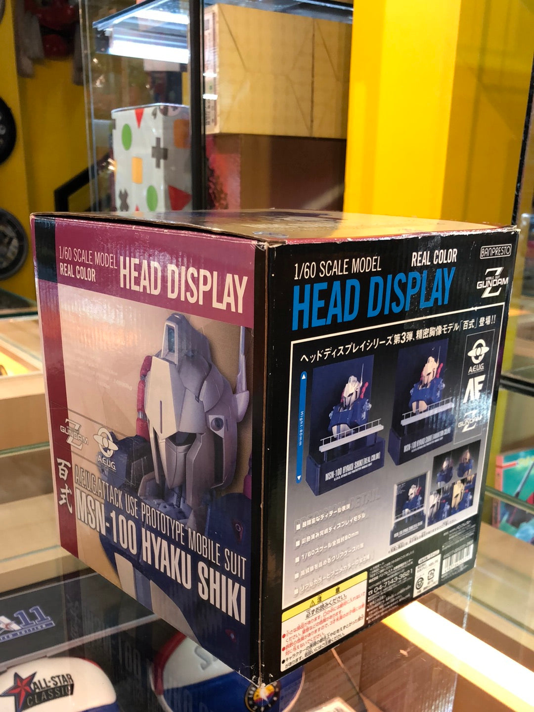 MSN-100 Hyaku Shiki 1/60 scale model head display Real color