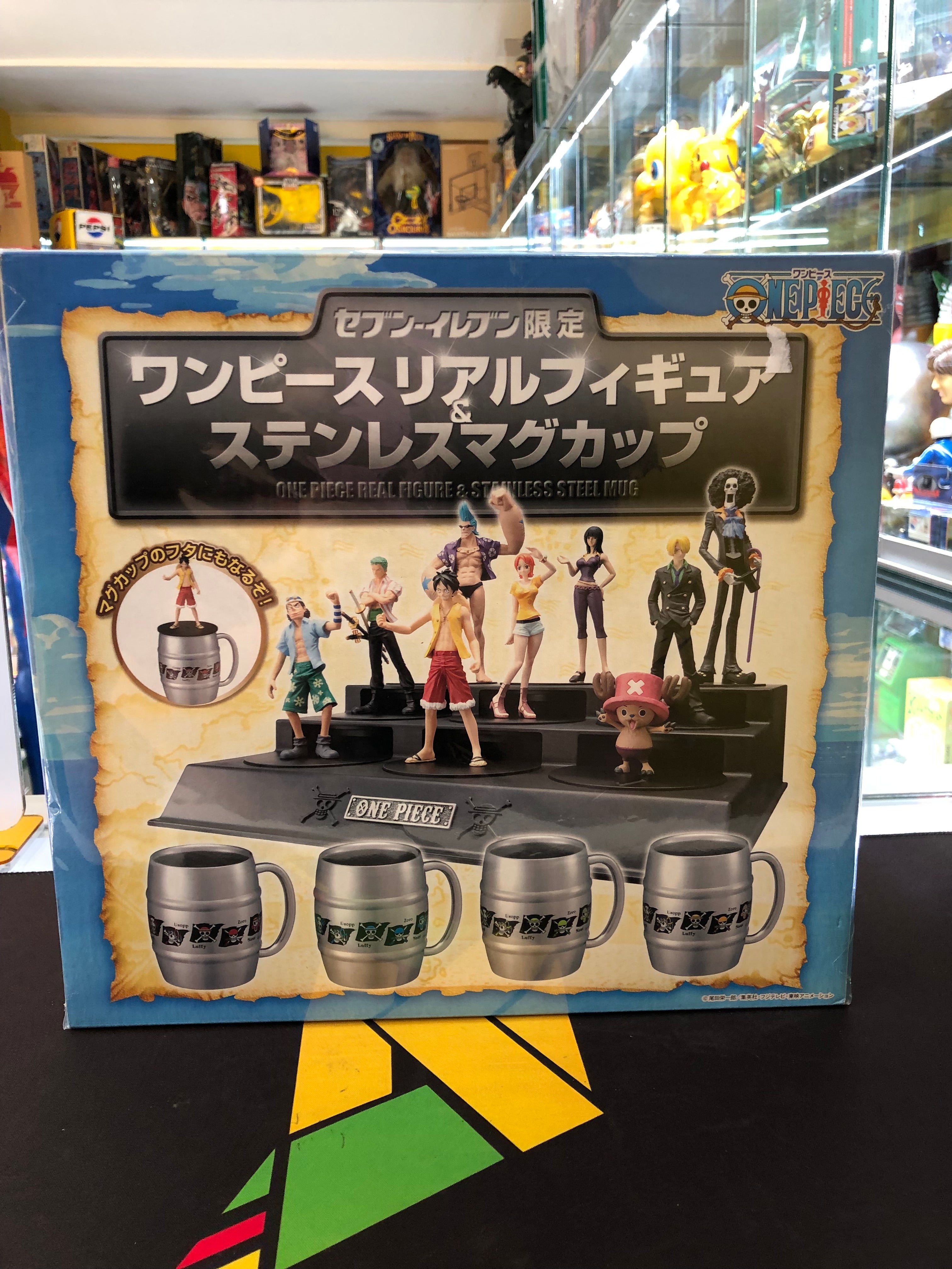 One piece real figure & stainless stell mug cup