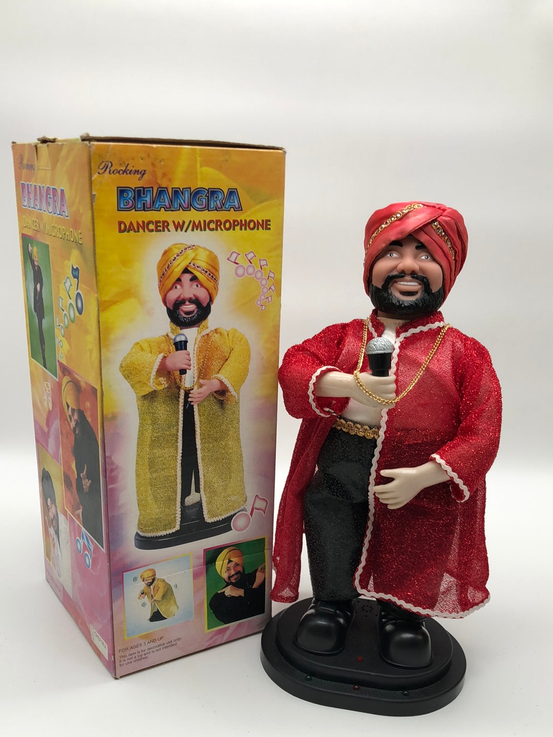Rocking Bhangra Dancer With Microphone