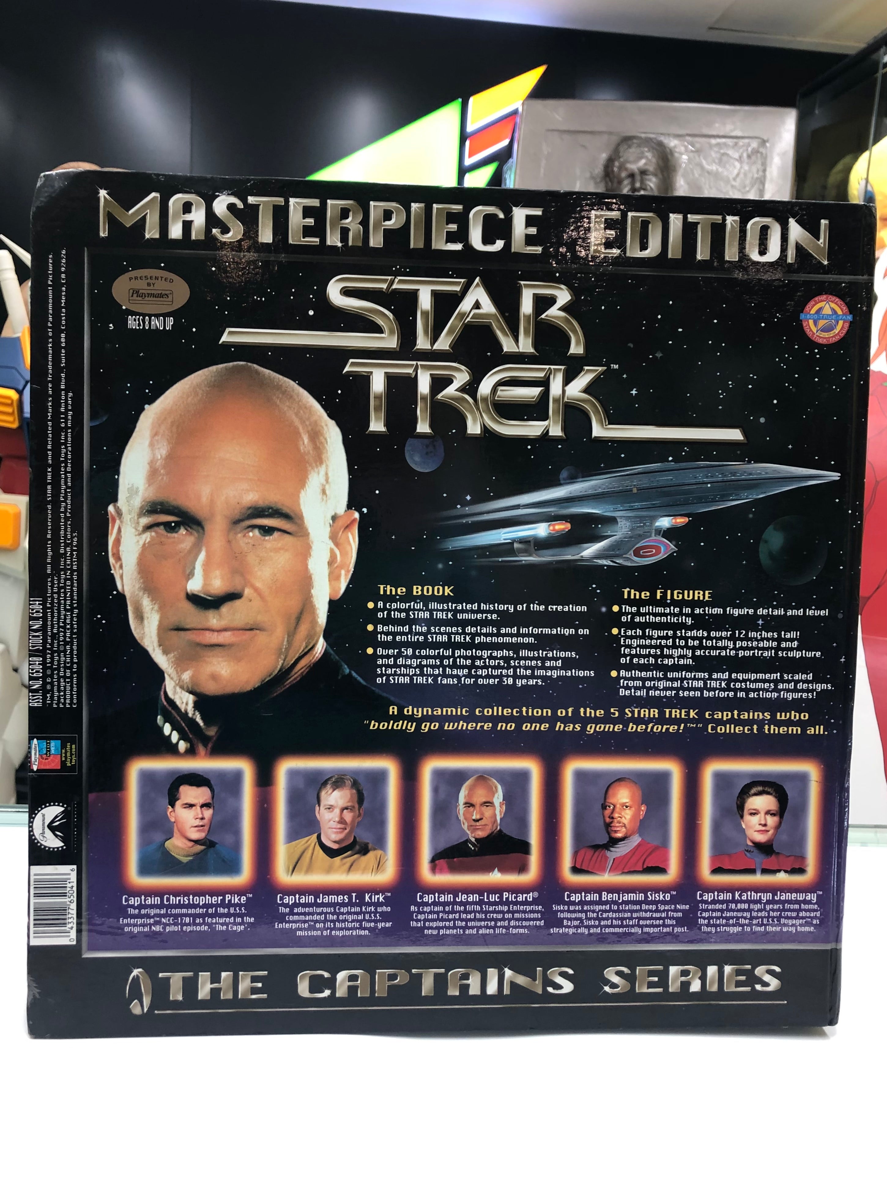 LIMITED EDITION Captain Jean-Luc Picard USS Enterprise NCC-1701-D Star Trek Masterpiece Edition The Captain Series 1997 Playmates Toy