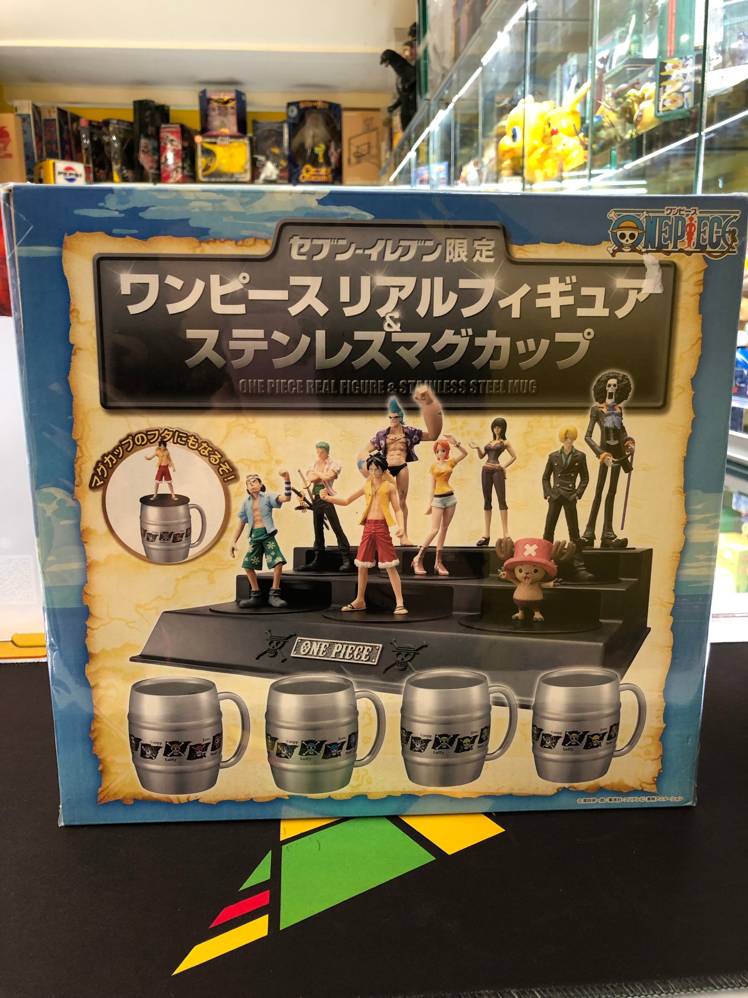 One piece real figure & stainless stell mug cup