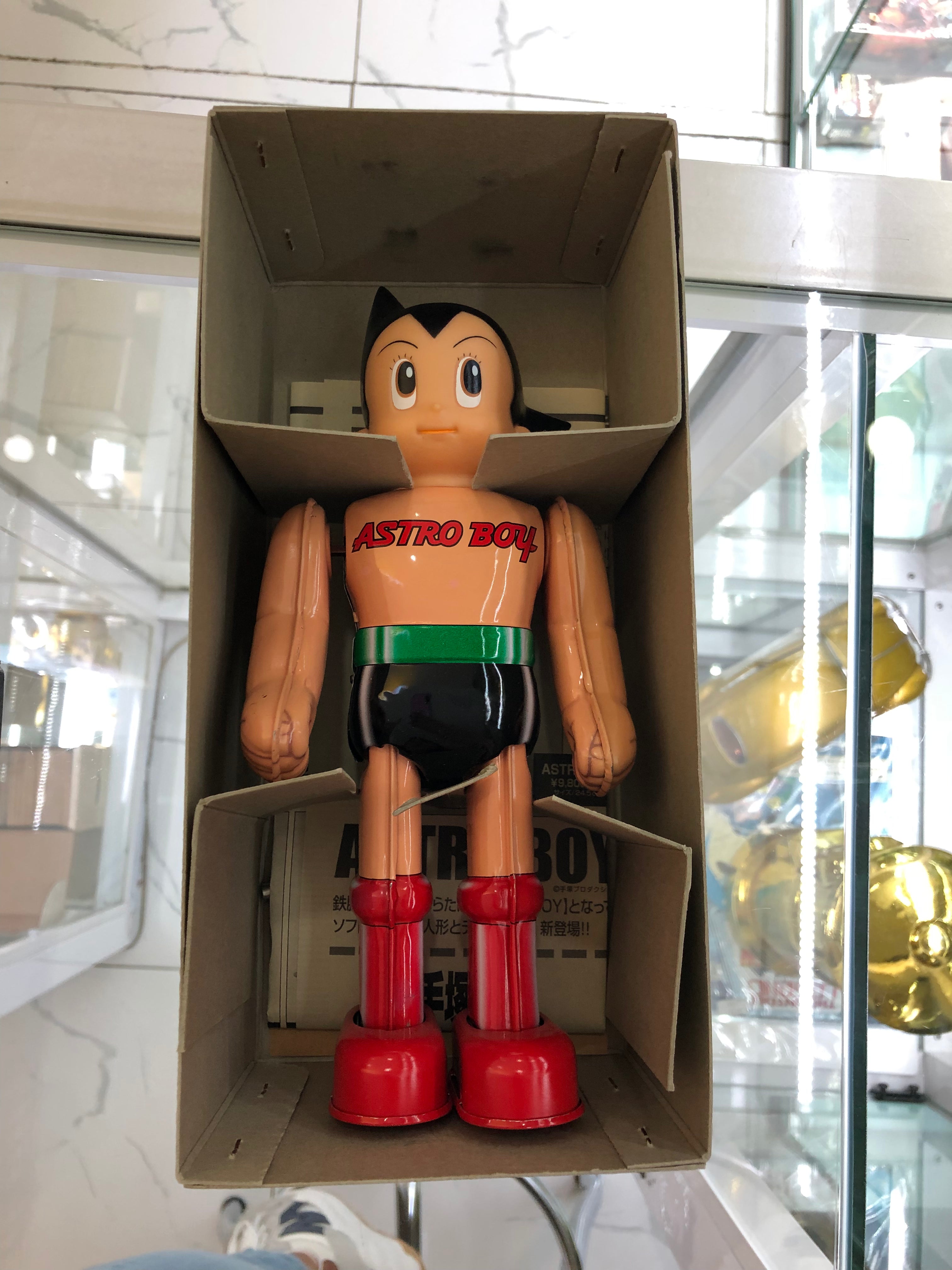 Billiken shokai wind up walking tin toy Astroboy