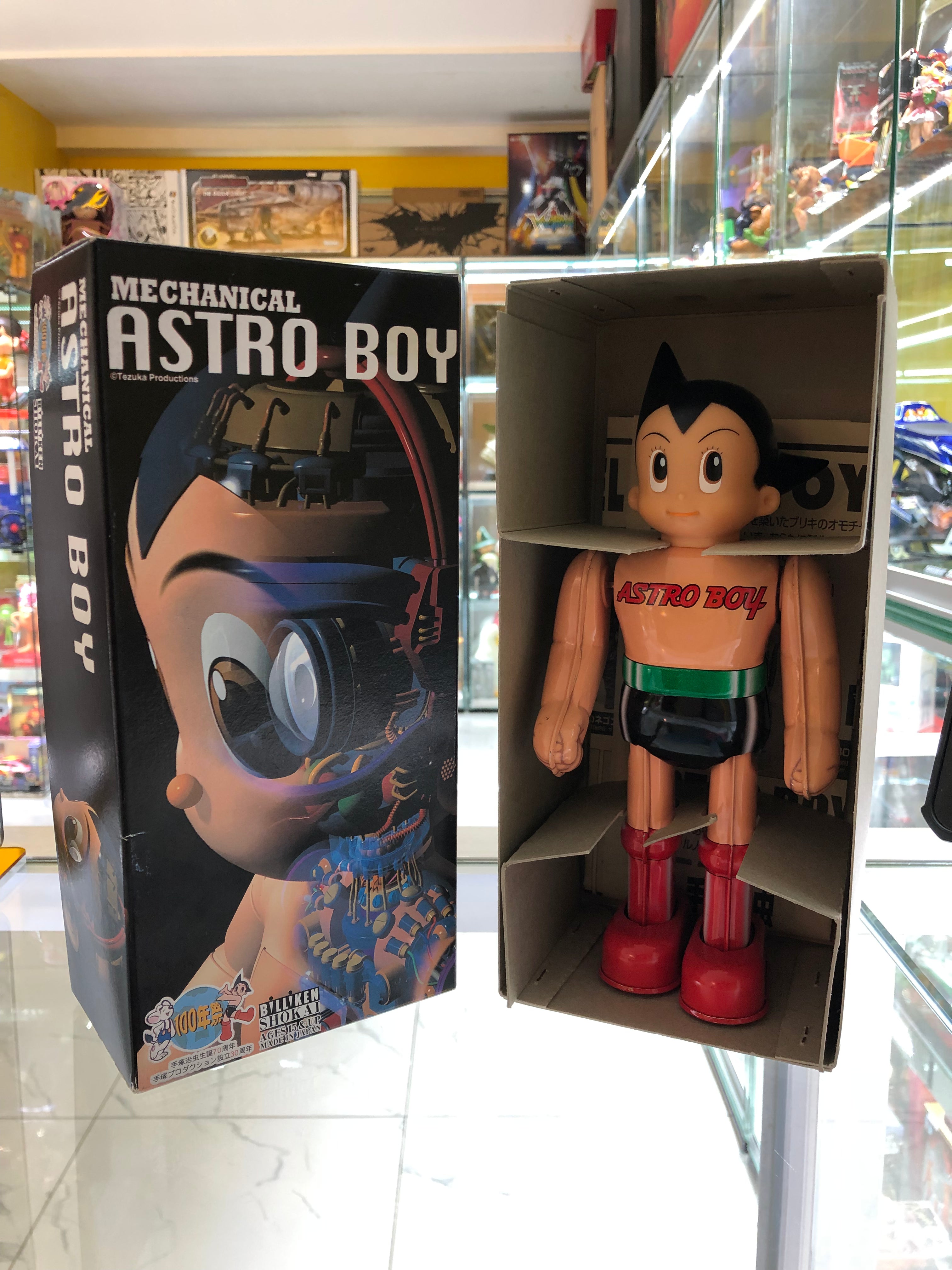 Billiken shokai wind up walking tin toy Astroboy