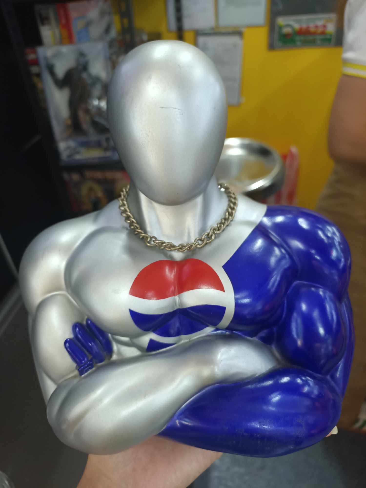 pepsi man coin bank