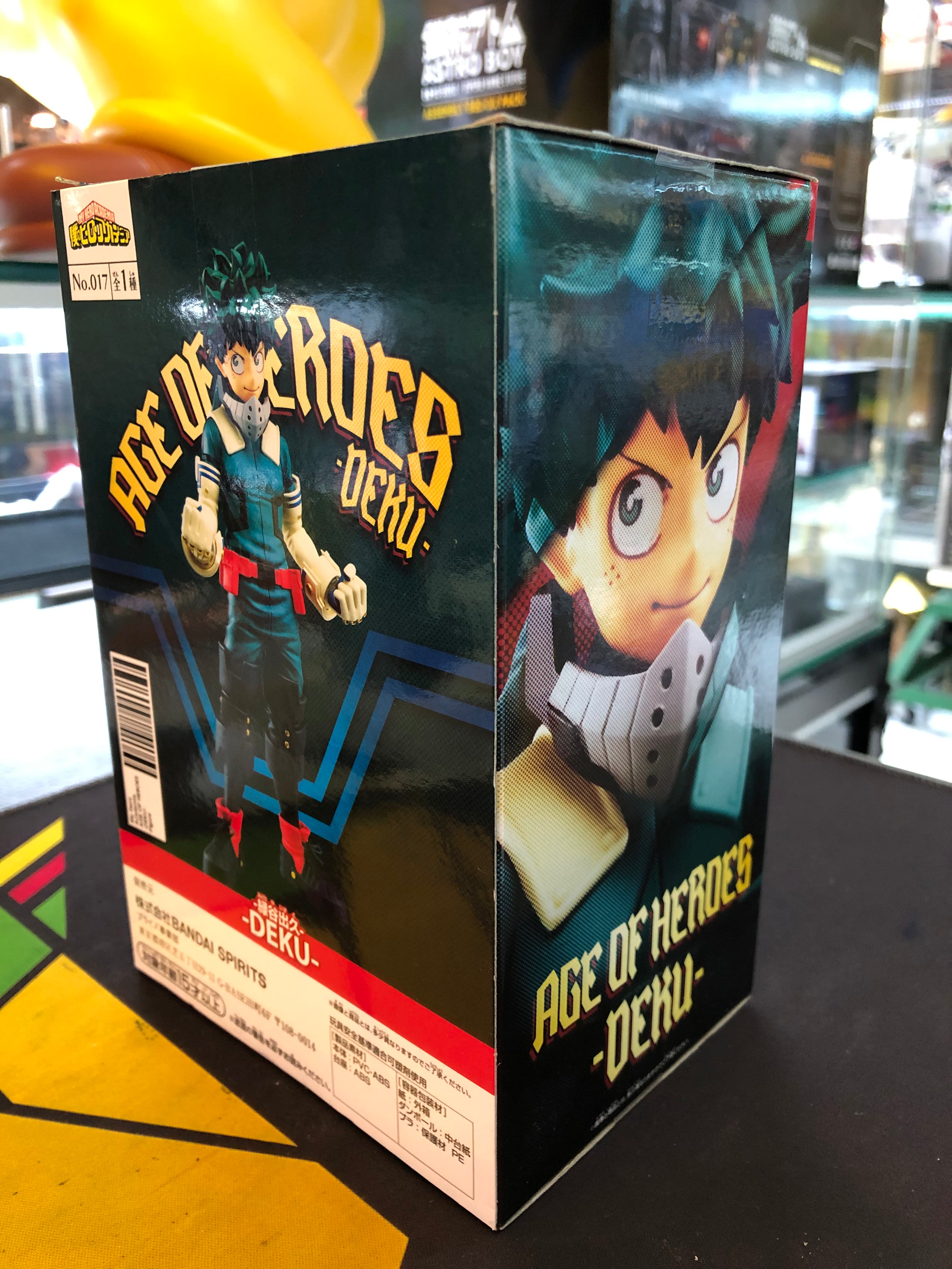 my hero academia izuku midoriya figure bandai age of heroes deku