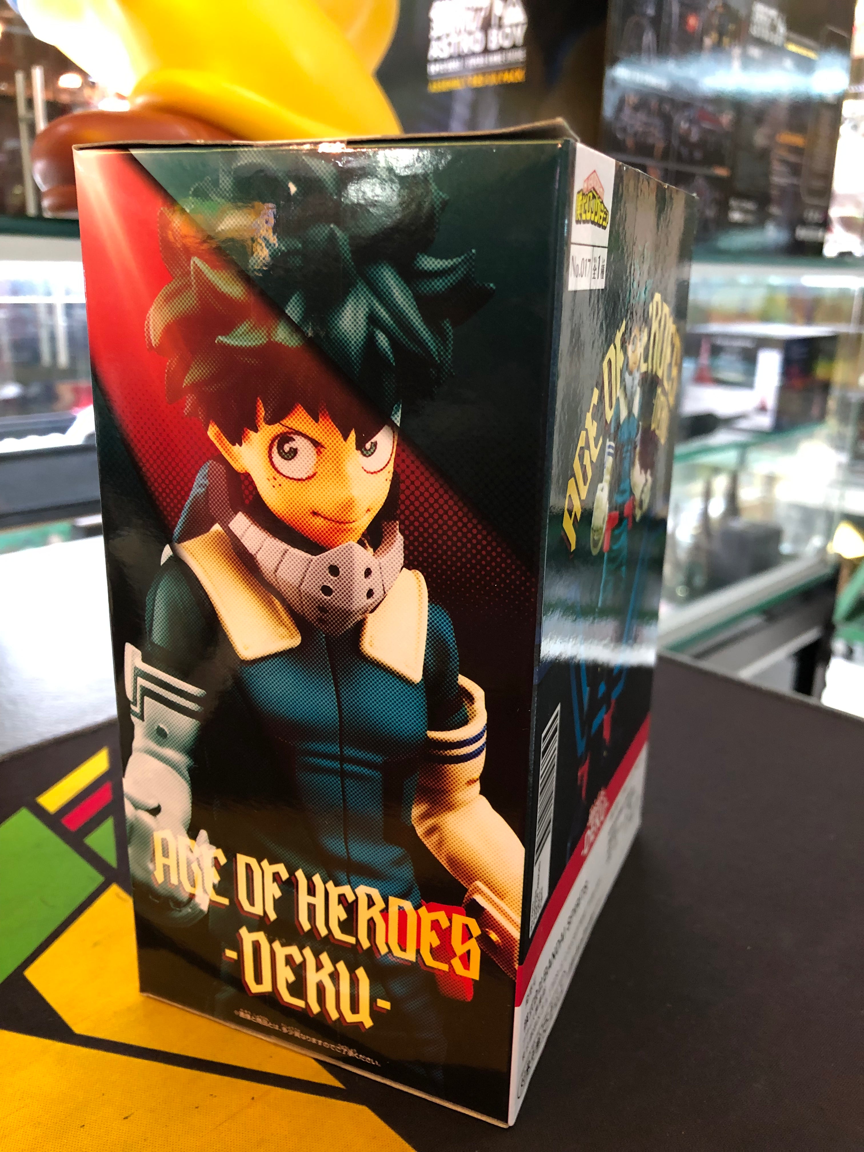 my hero academia izuku midoriya figure bandai age of heroes deku