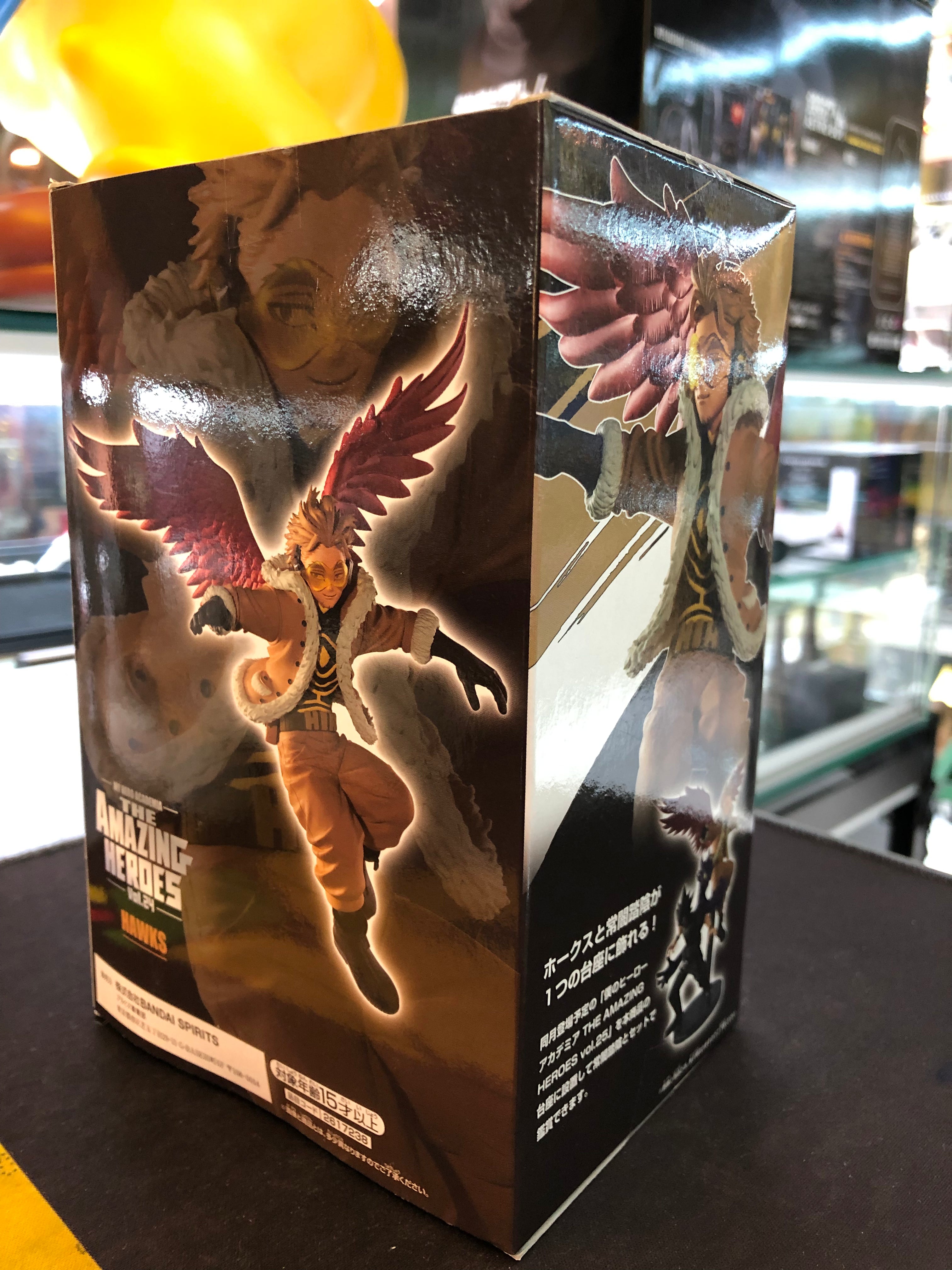my hero academia the amazing heroes vol.24 hawks toy figure
