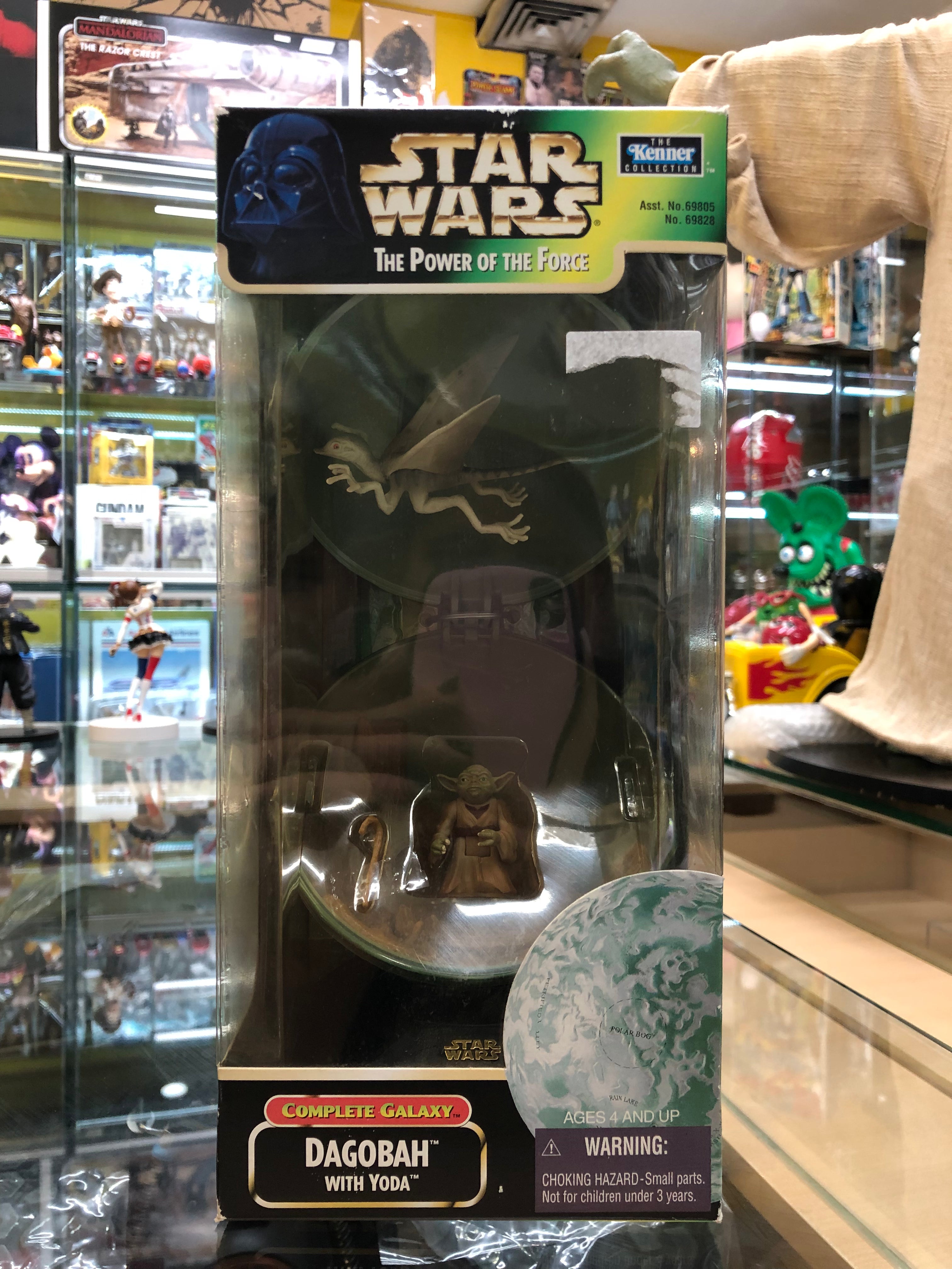 star wars The power of the force, complete galaxy dagobah with yoda