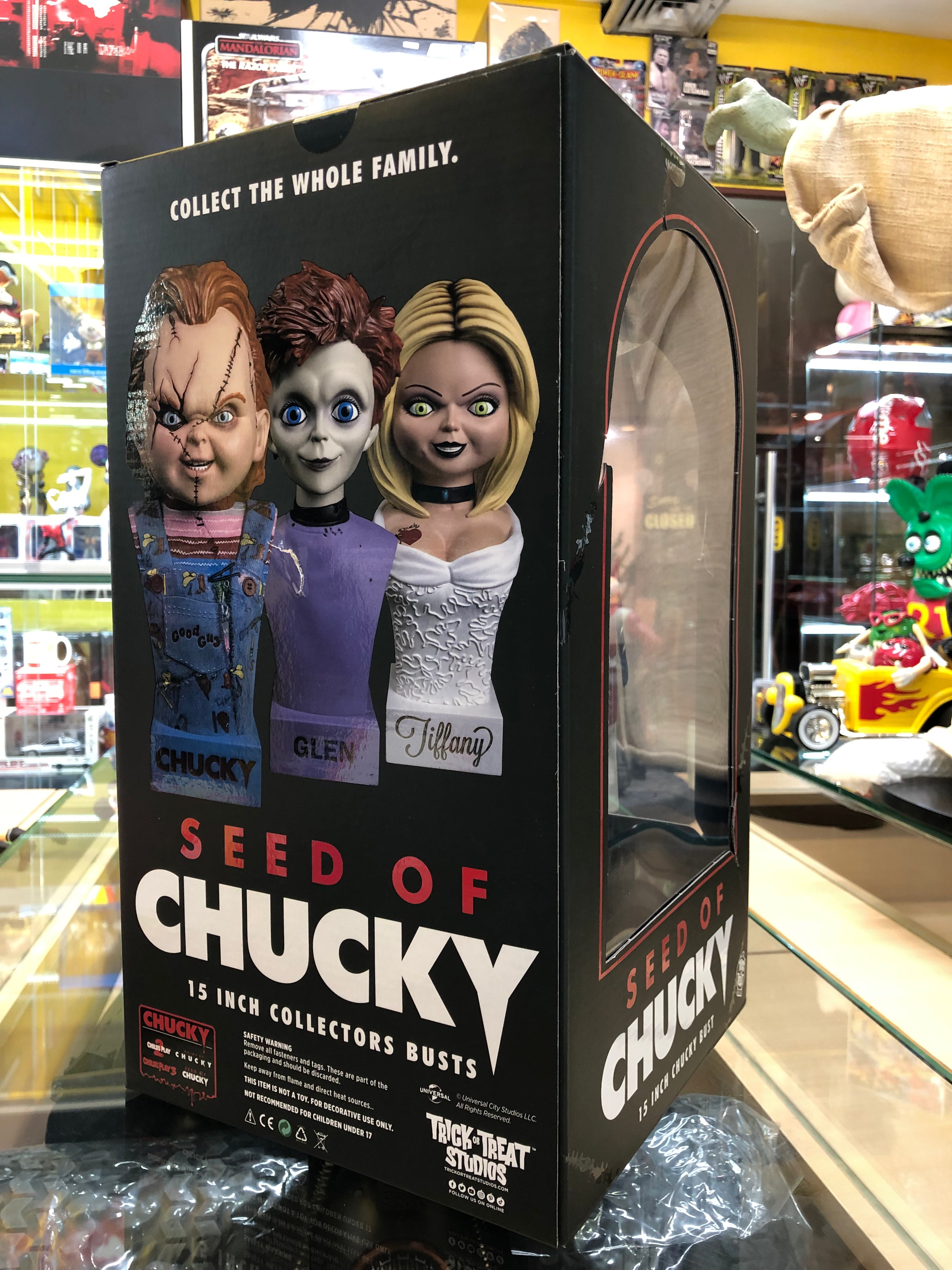 Seed of chucky 15 inch chucky bust, trick or treat studios