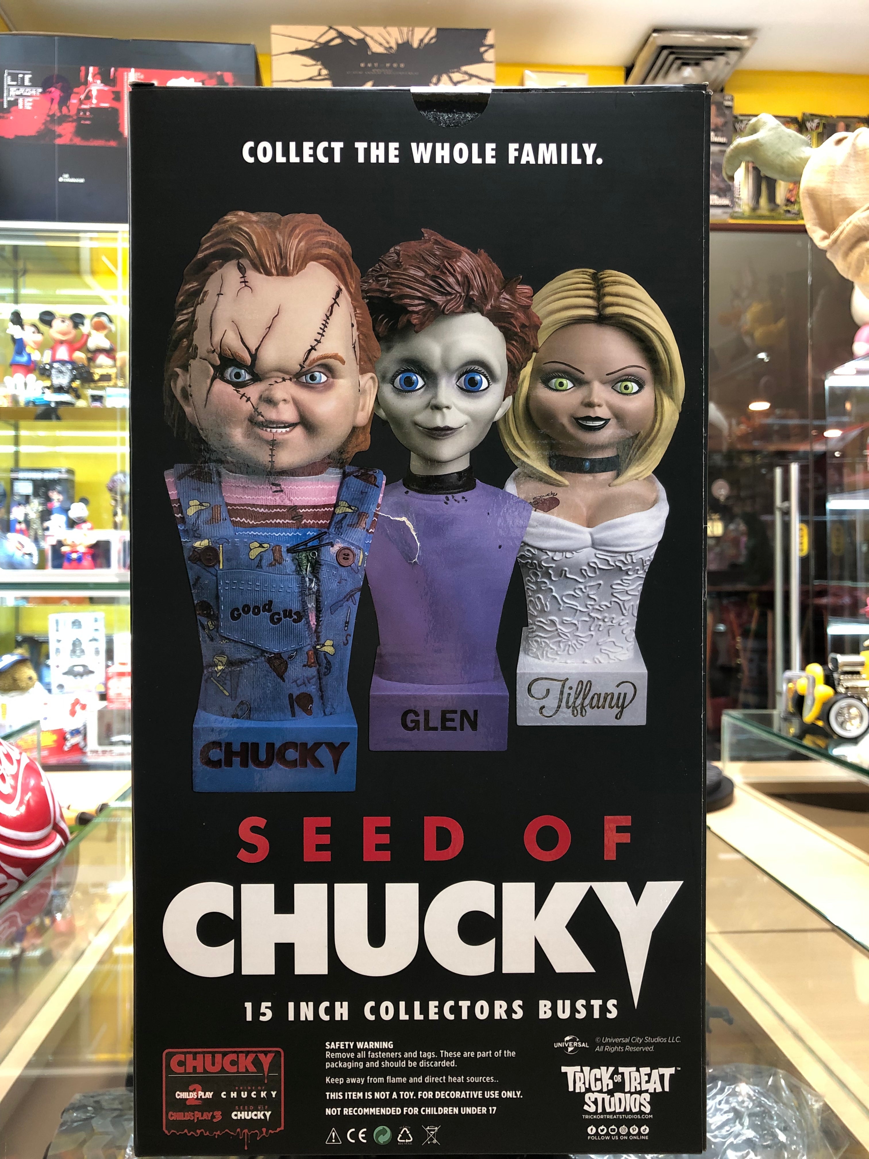 Seed of chucky 15 inch chucky bust, trick or treat studios