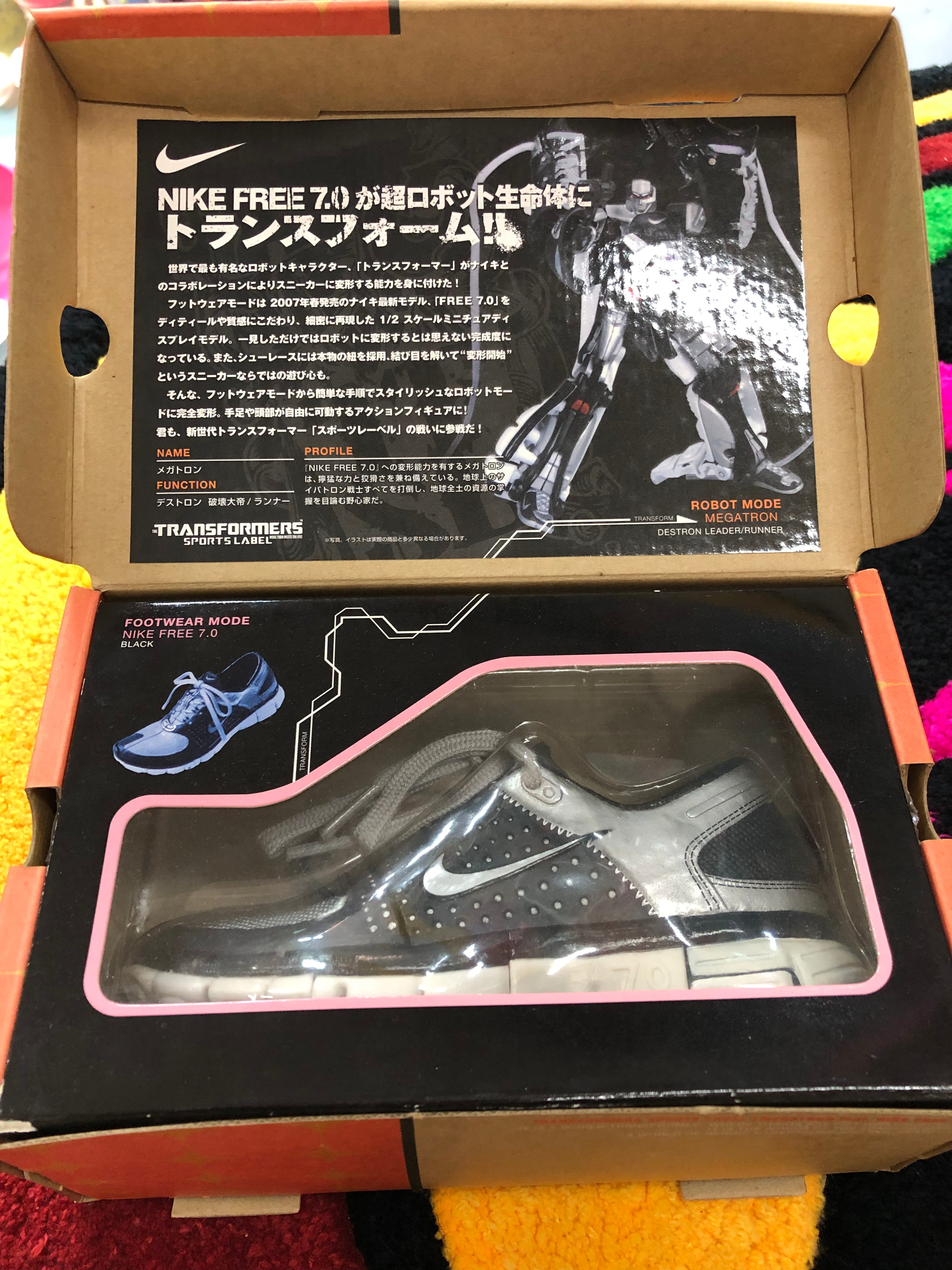 transformer sports label ( Megatron feat nike free 7.0 )