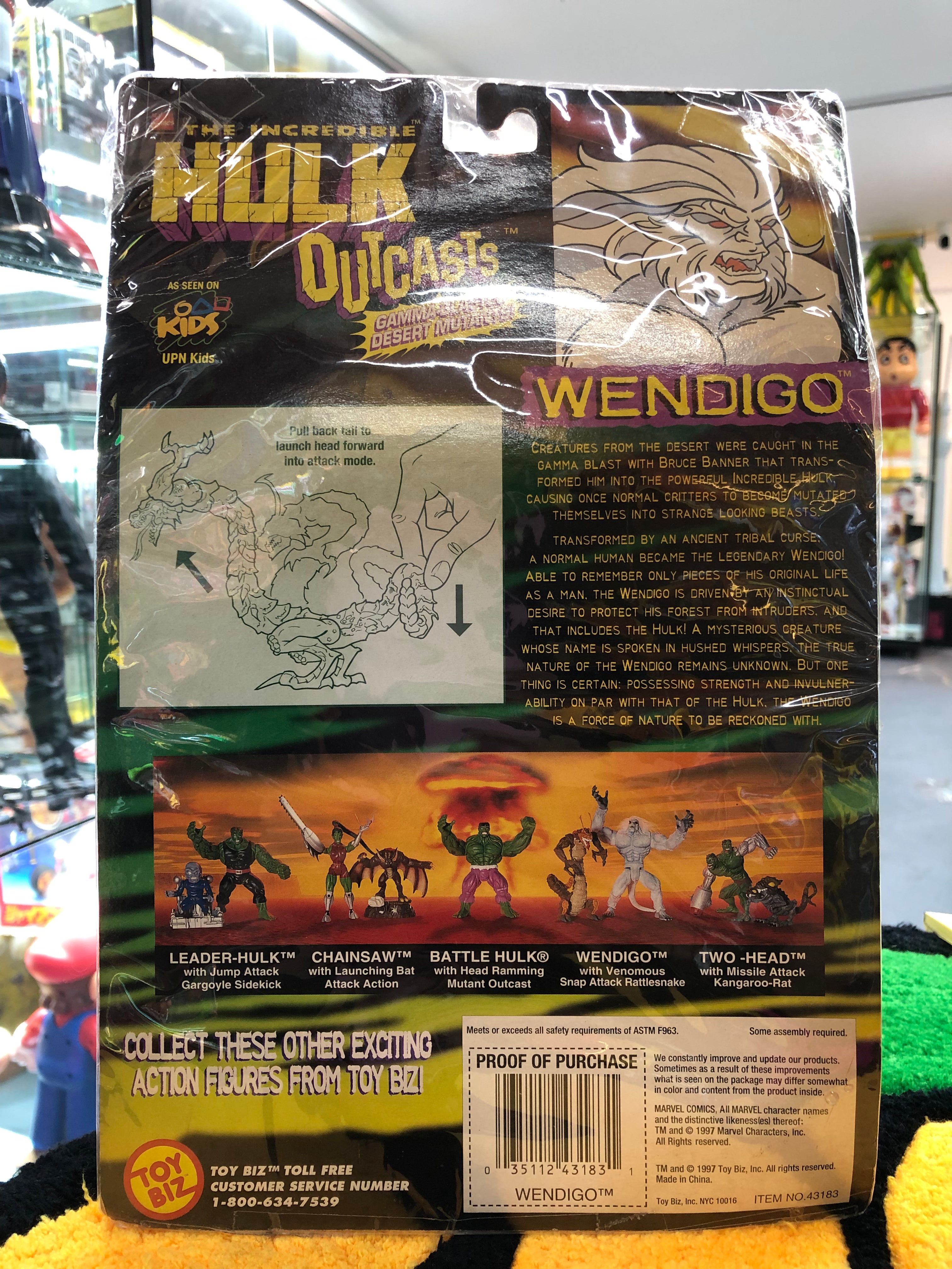 The incredible hulk outcasts Wendigo With venomous snap-Attack rattlesnake