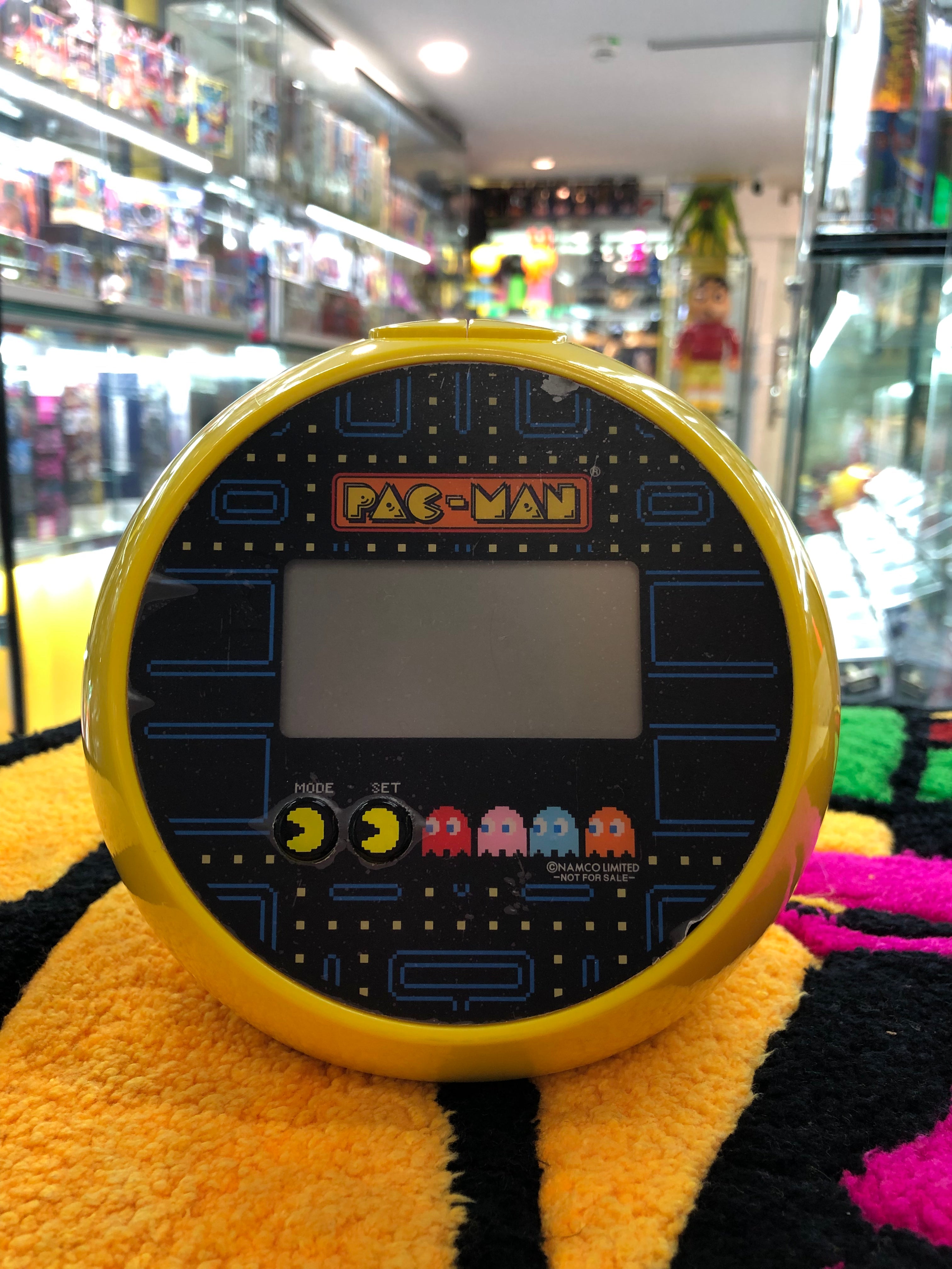 pac-man Namco limited alarm clock