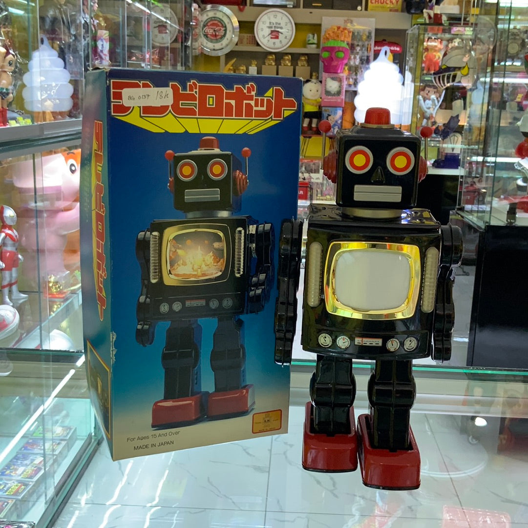 Junk Vintage Metal House Tv Robot