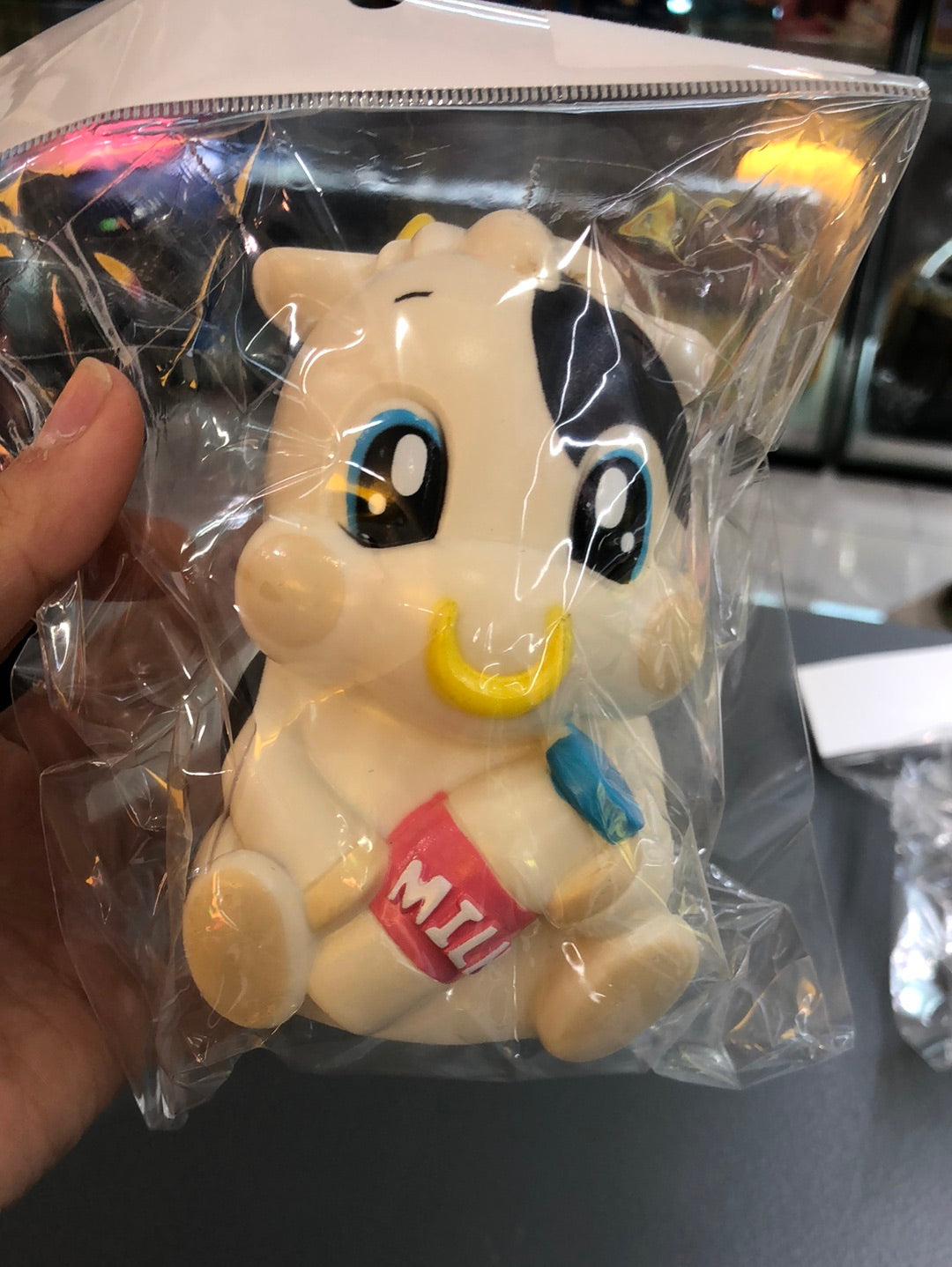 cow vinyl coin bank