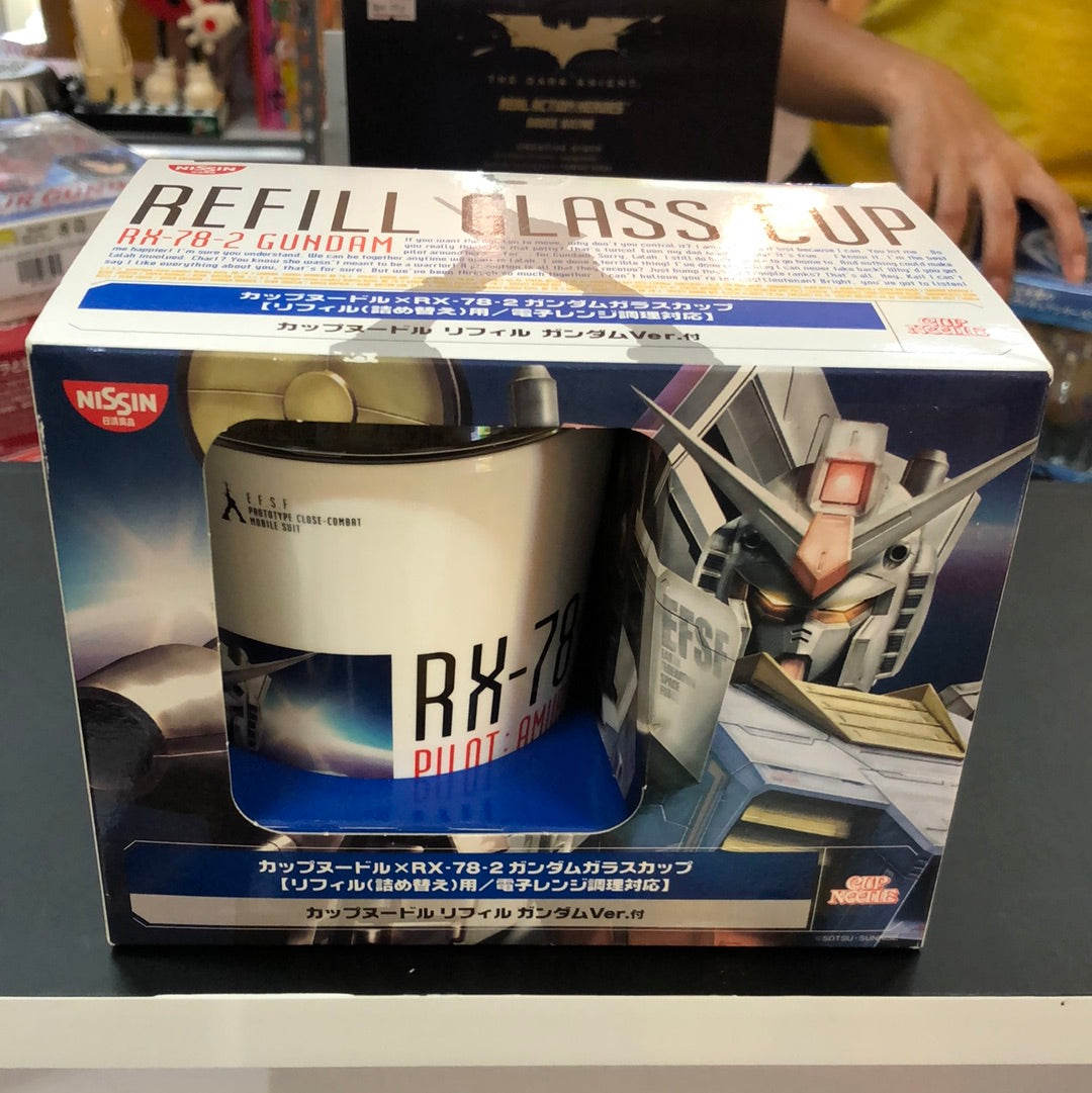Refill Glass Cup Rx-78-2 Gundam