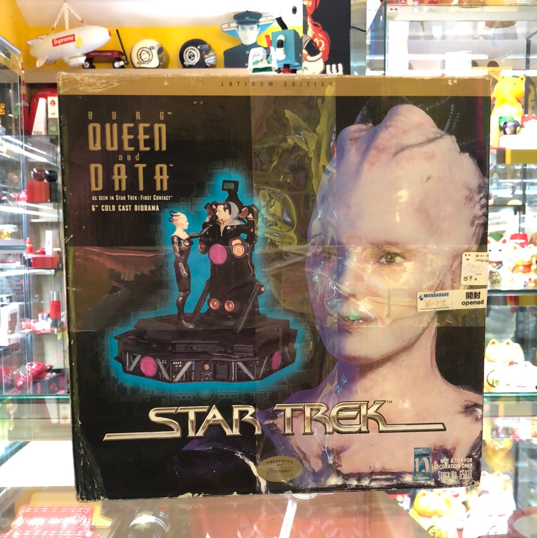 star trek borg queen and data