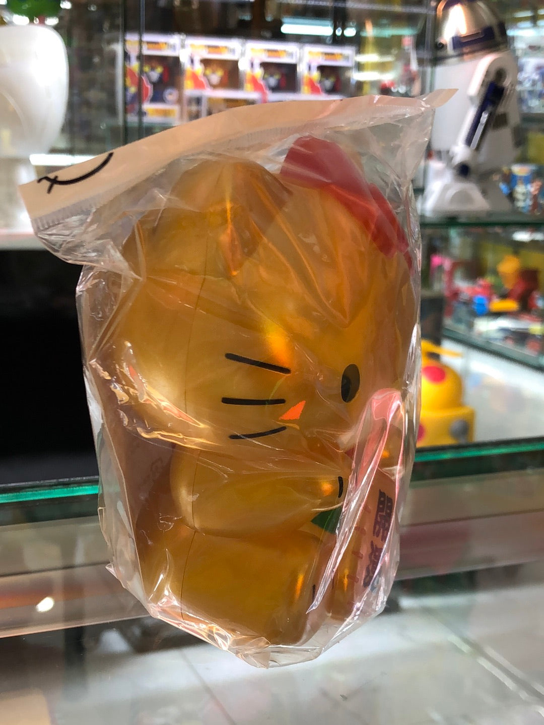 hello kitty Gold Maneki Neko Lucky Cat coin Bank piggy bank figure from japan