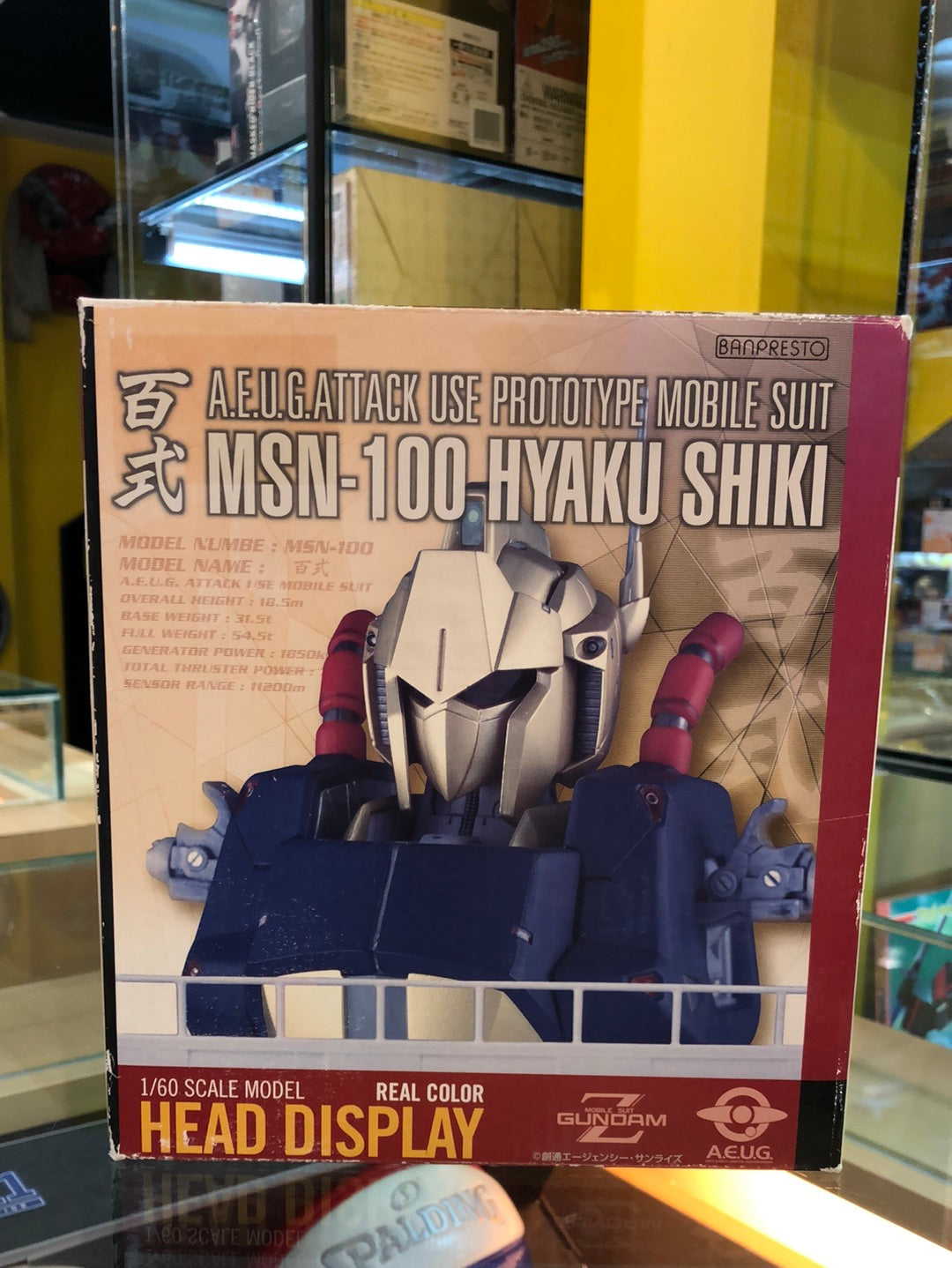 MSN-100 Hyaku Shiki 1/60 scale model head display Real color