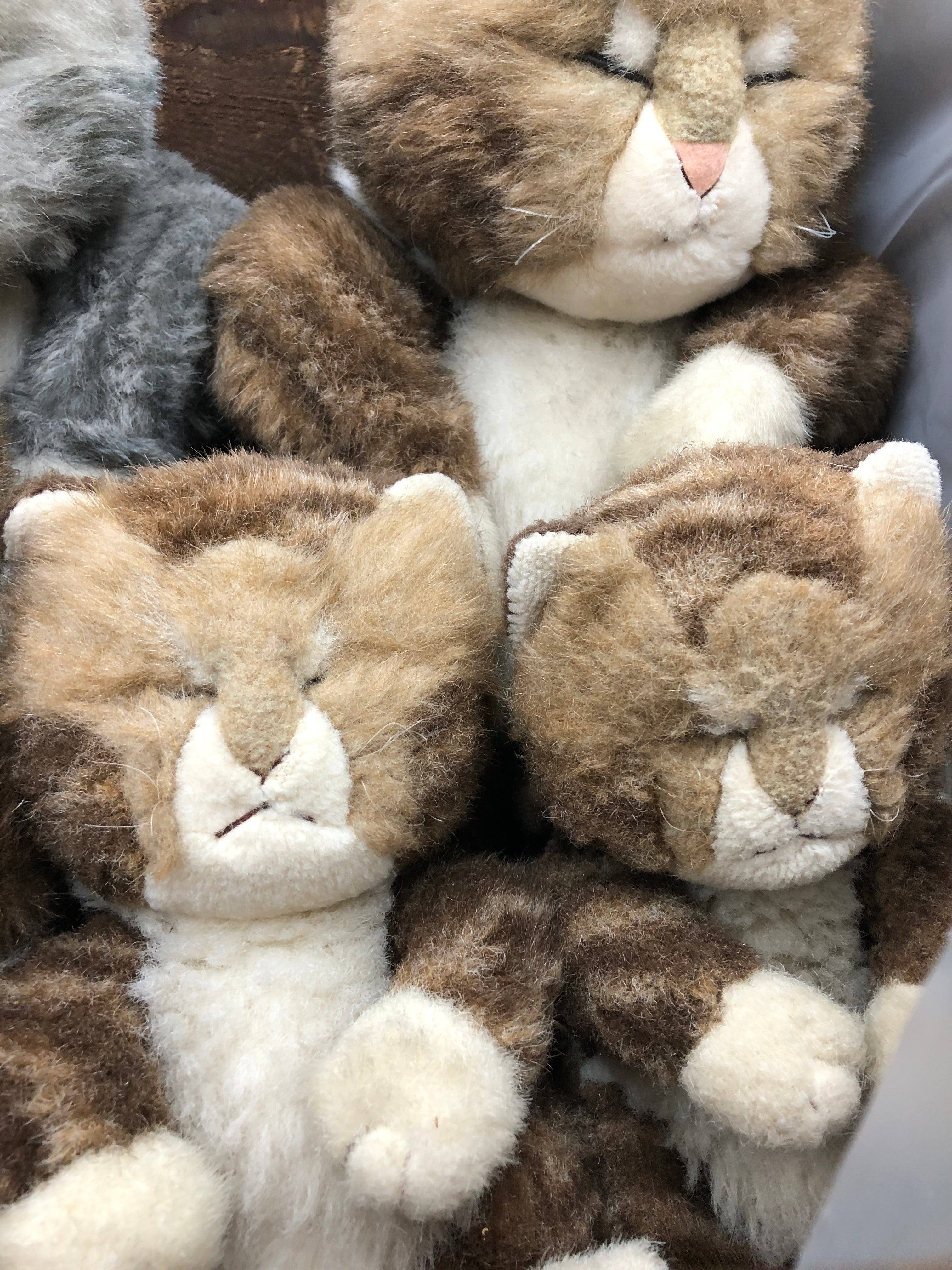 Jolly Mamma Sleeping Cat Oriental Toy in 1940’s Wooden Crate