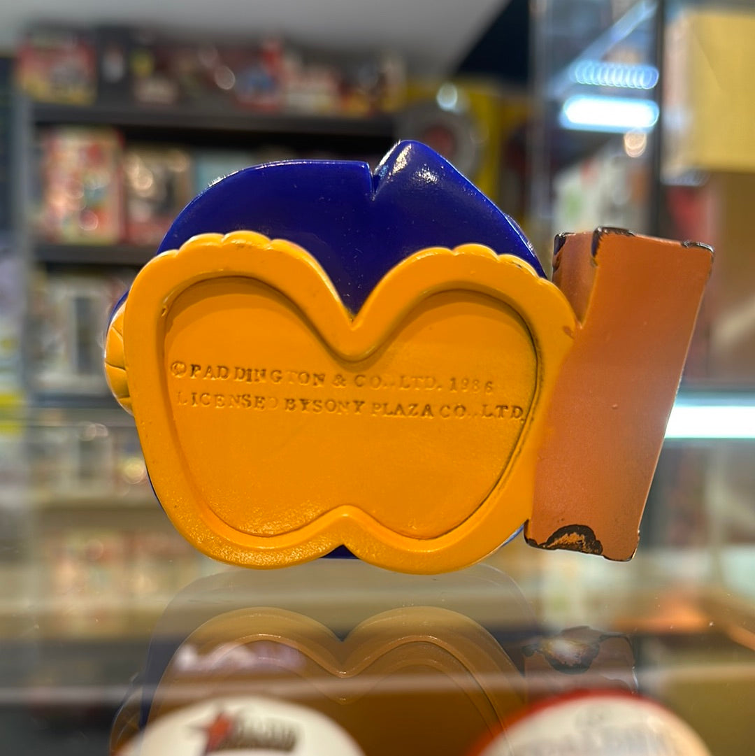Mitsui Bank Money Box Paddington Blue coat 14cm