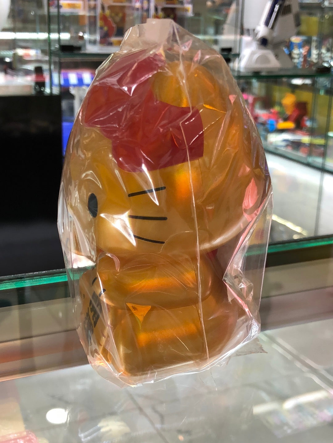 hello kitty Gold Maneki Neko Lucky Cat coin Bank piggy bank figure from japan