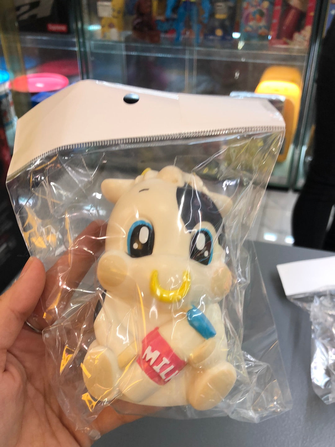 cow vinyl coin bank